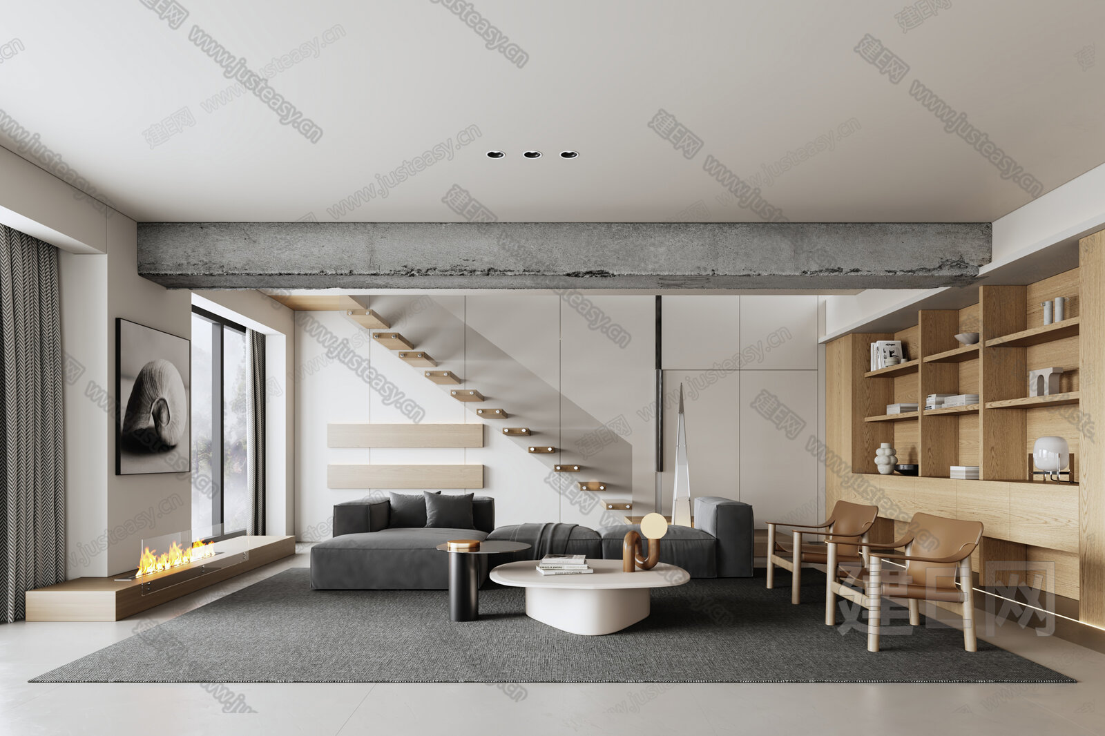【现代客厅3d模型】建e网_现代客厅3d模型下载[ID:113335178]_打造3d现代客厅模型免费下载平台