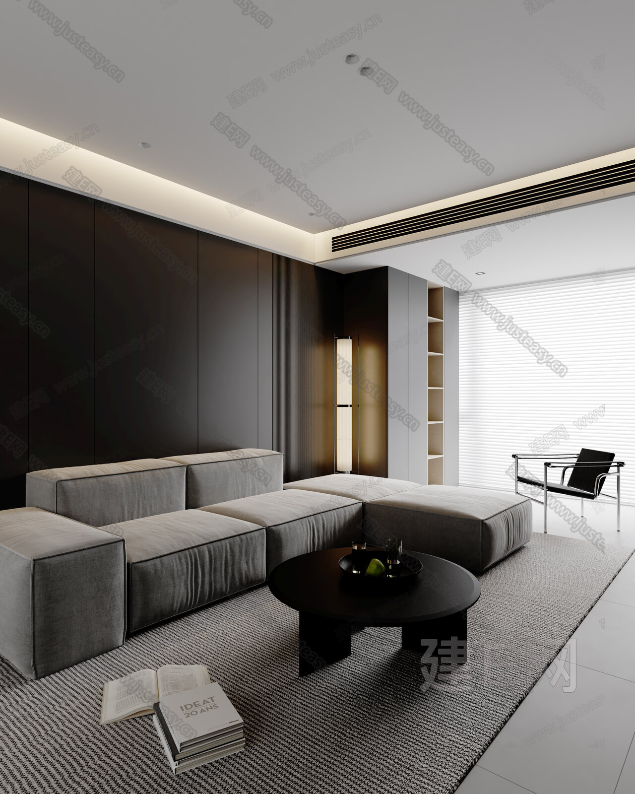 Minotti米洛提|现代客厅模型SU模型下载[ID:107434818]_建e网su模型