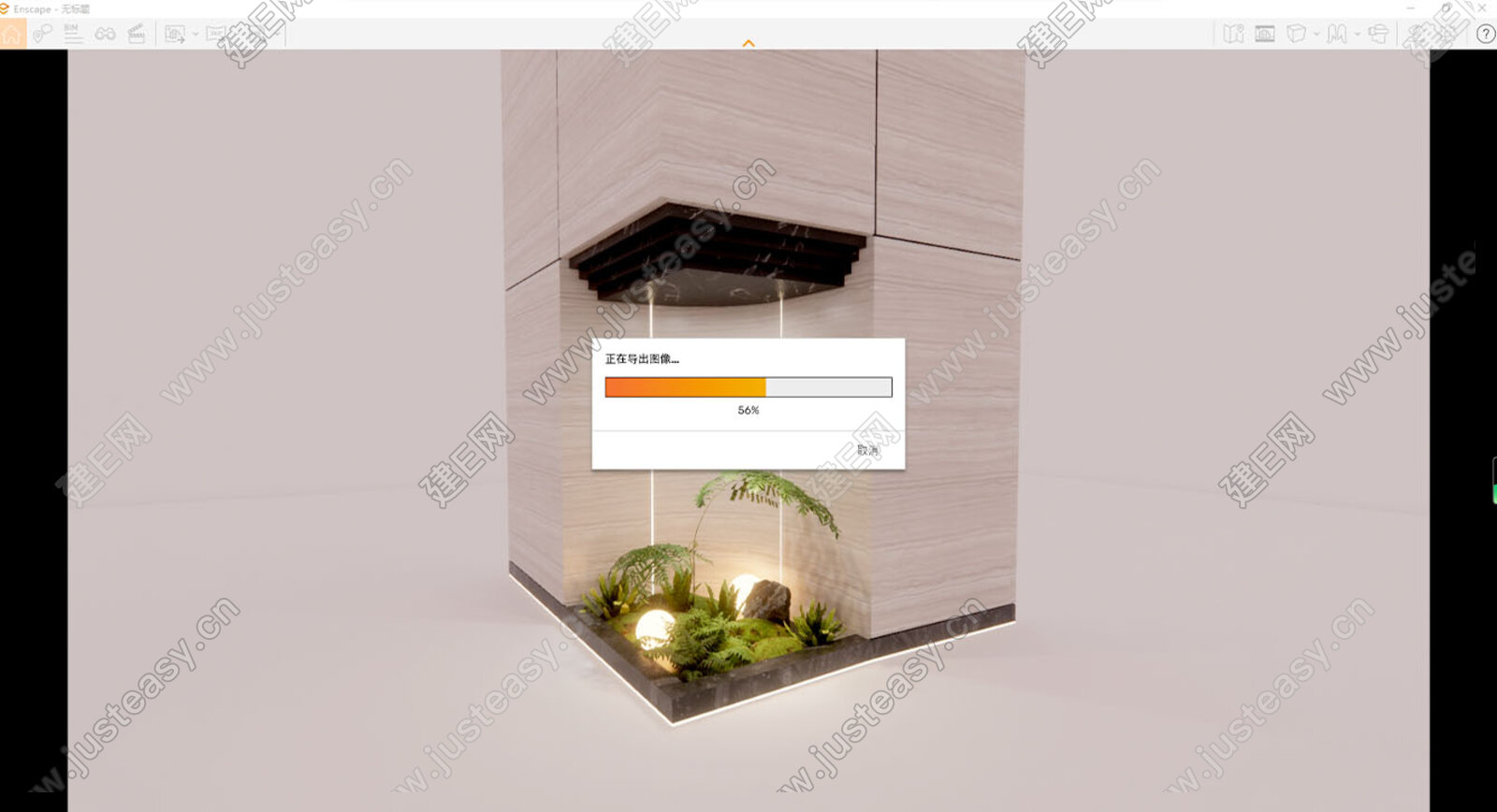 现代室内造景模型SU模型下载[ID:108811167]_建e网su模型