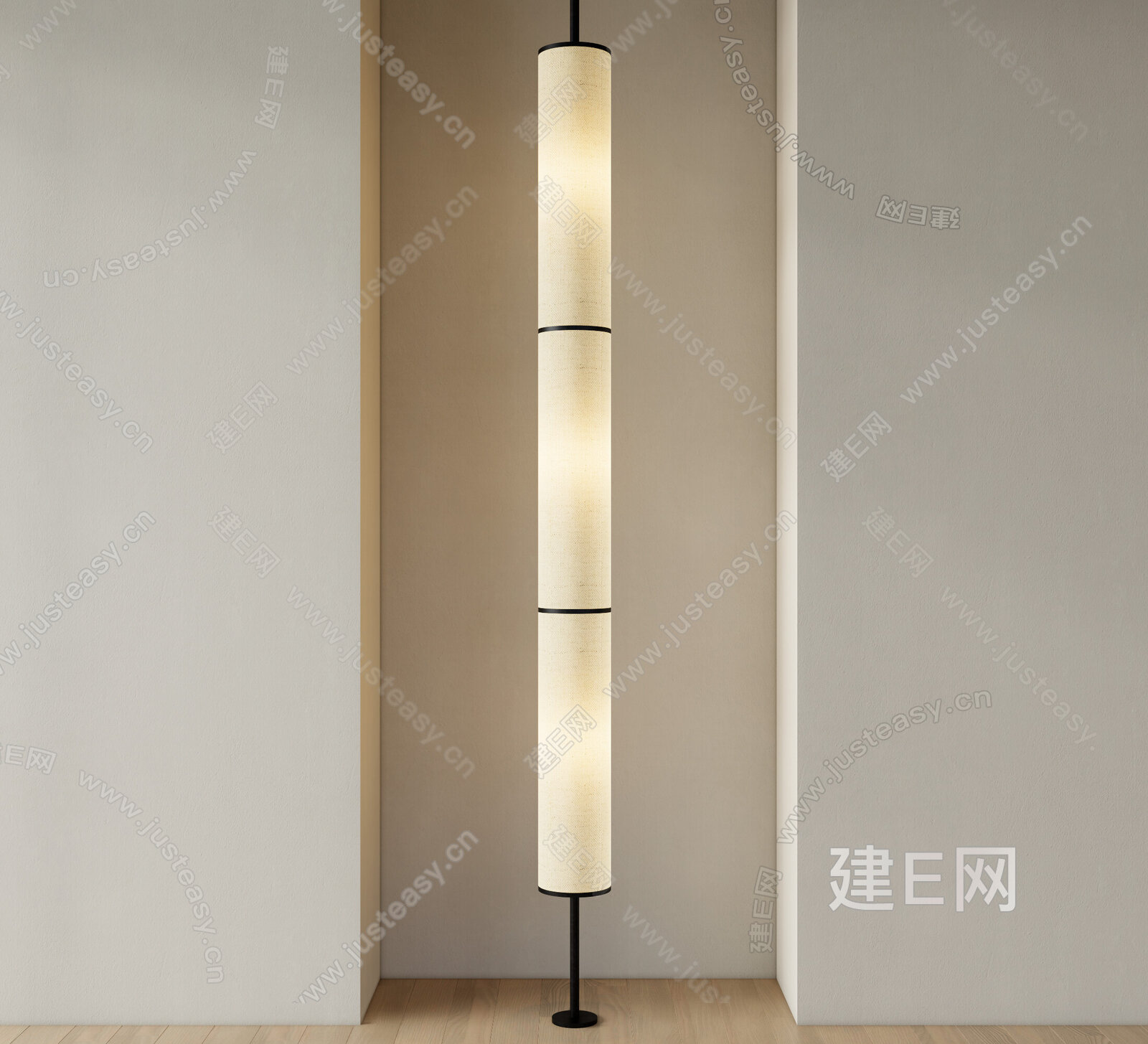 侘寂风落地灯模型SU模型下载[ID:101995342]_建e网su模型