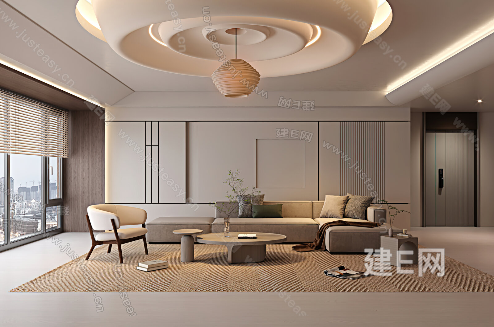 【现代客厅3d模型】建e网_现代客厅3d模型下载[ID:105863788]_打造3d现代客厅模型免费下载平台