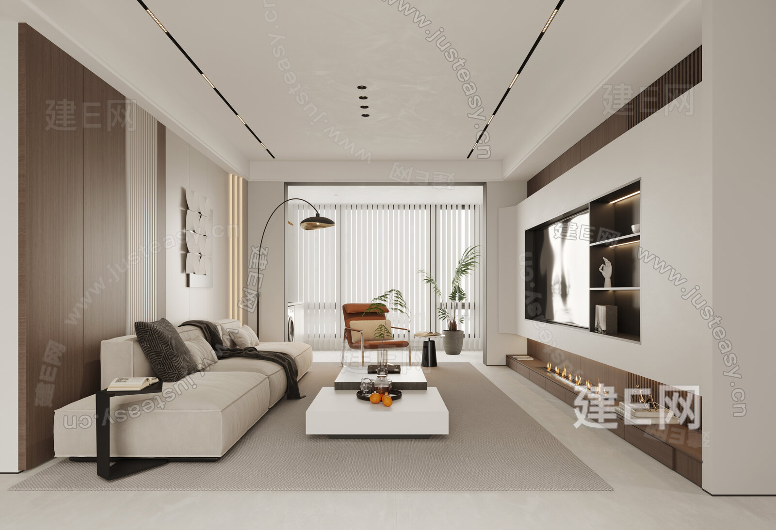 【现代客厅3d模型】建e网_现代客厅3d模型下载[ID:106125984]_打造3d现代客厅模型免费下载平台