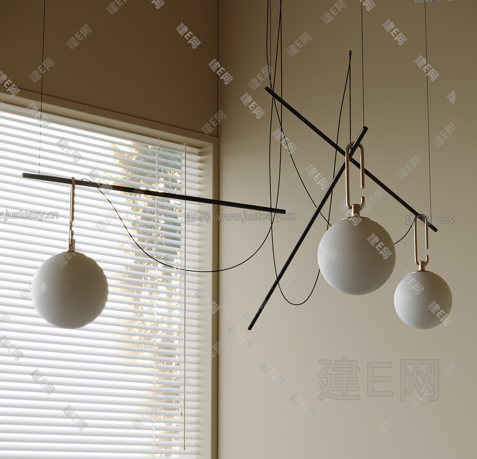 【现代球形吊灯3d模型】建e网_现代球形吊灯3d模型下载[ID:107698813]_打造3d现代球形吊灯模型免费下载平台