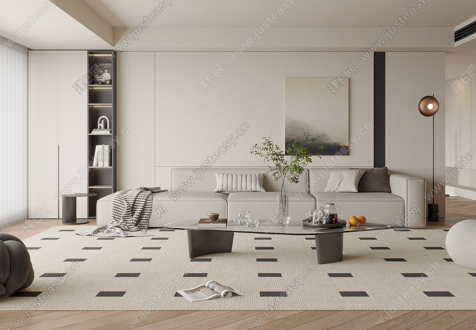【现代客厅3d模型】建e网_现代客厅3d模型下载[ID:108157629]_打造3d现代客厅模型免费下载平台
