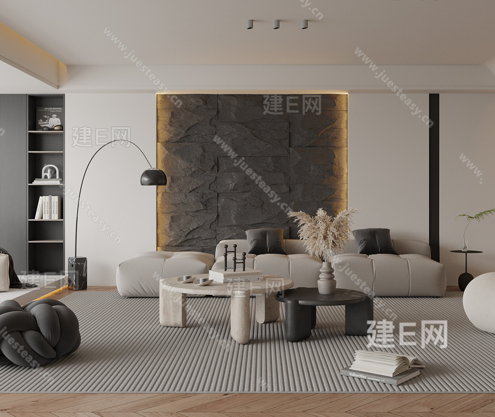 【现代客厅3d模型】建E网_现代客厅3d模型下载[ID:101341820]_打造3d现代客厅模型免费下载平台