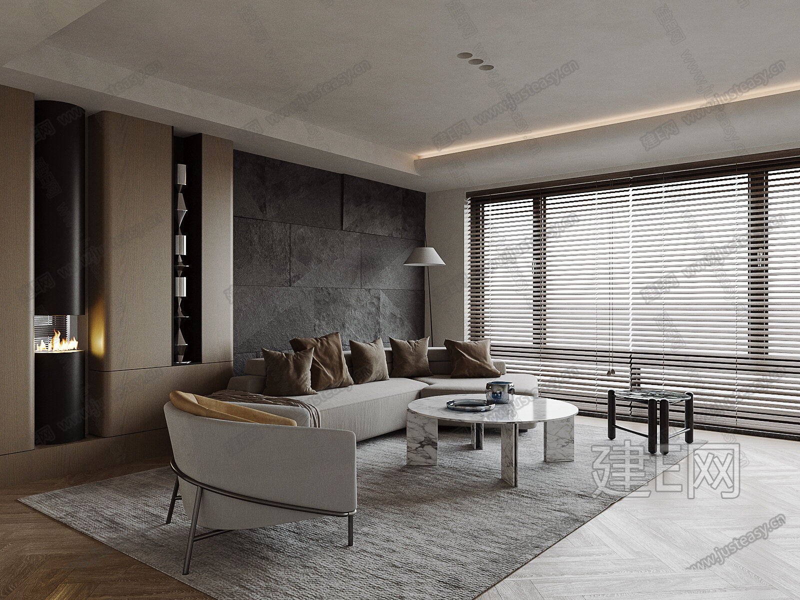 【现代客厅3d模型】建E网_现代客厅3d模型下载[ID:102586991]_打造3d现代客厅模型免费下载平台