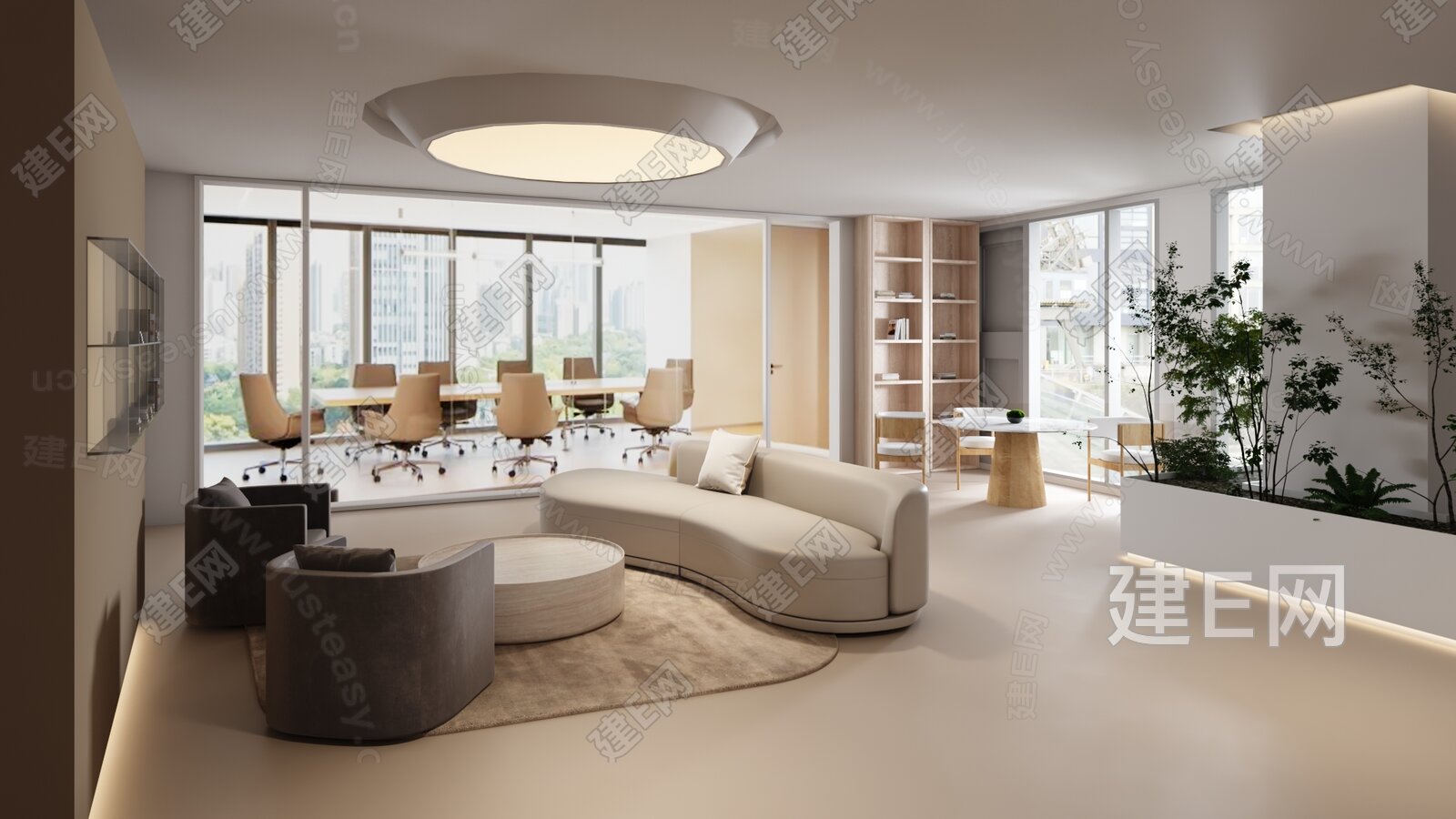 【LU DESIGN 会客大厅3d模型】建E网_LU DESIGN 会客大厅3d模型下载[ID:103373453]_打造3dLU ...