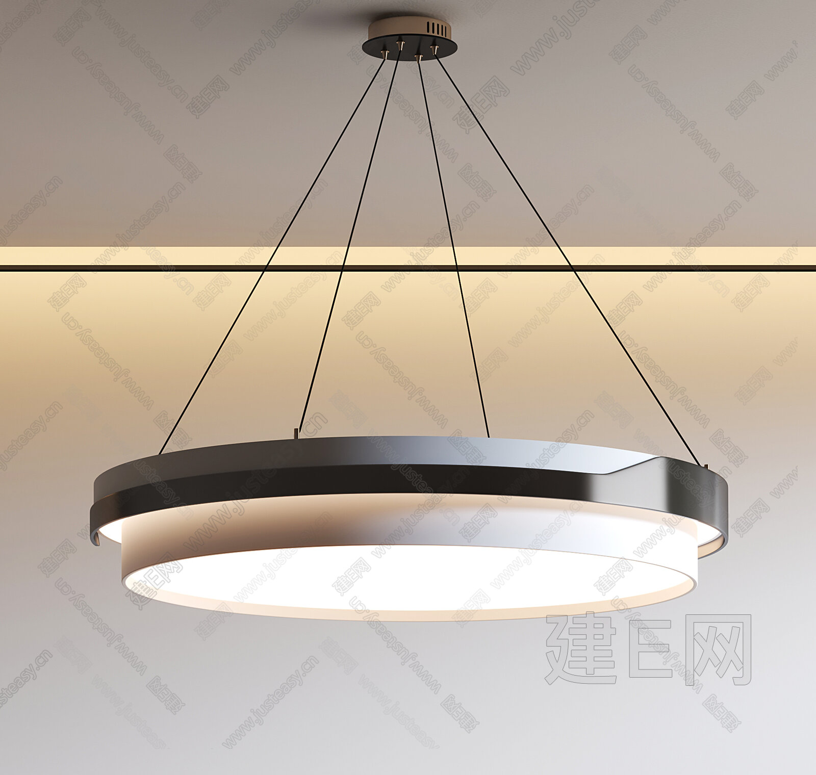 【现代环形吊灯3d模型】建E网_现代环形吊灯3d模型下载[ID:103504390]_打造3d现代环形吊灯模型免费下载平台