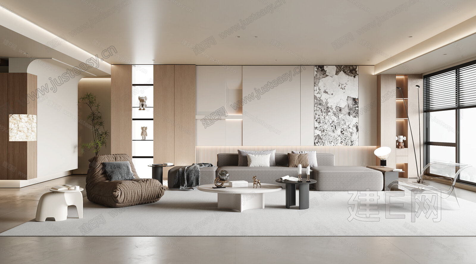 【现代客厅3d模型】建e网_现代客厅3d模型下载[ID:114645758]_打造3d现代客厅模型免费下载平台