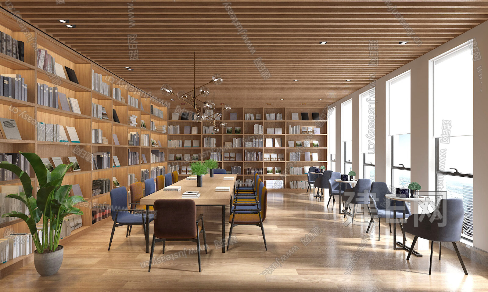 【现代图书馆3d模型】建E网_现代图书馆3d模型下载[ID:109664843]_打造3d现代图书馆模型免费下载平台