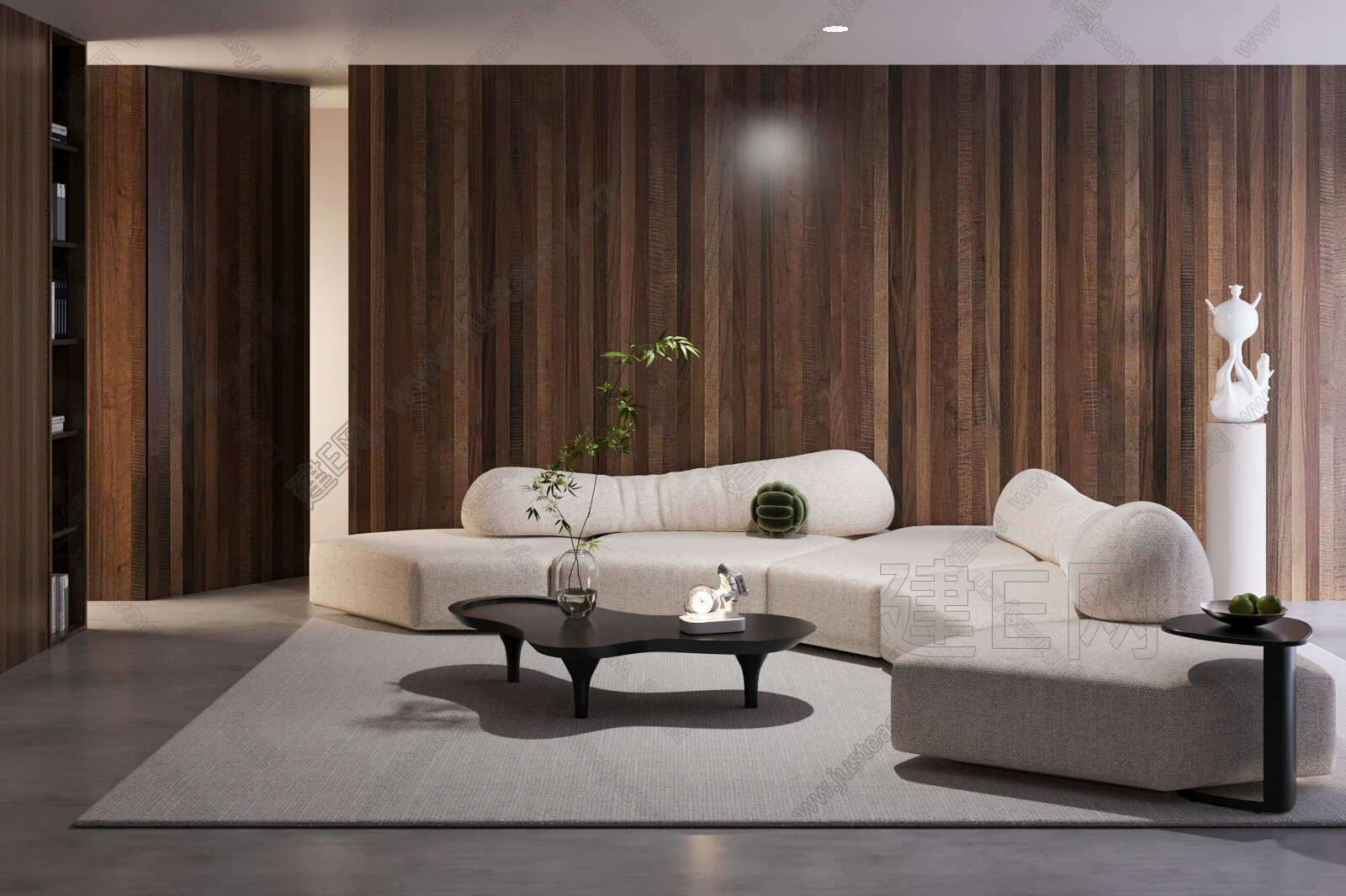 Edra 现代沙发茶几组合模型SU模型下载[ID:106844781]_建e网su模型
