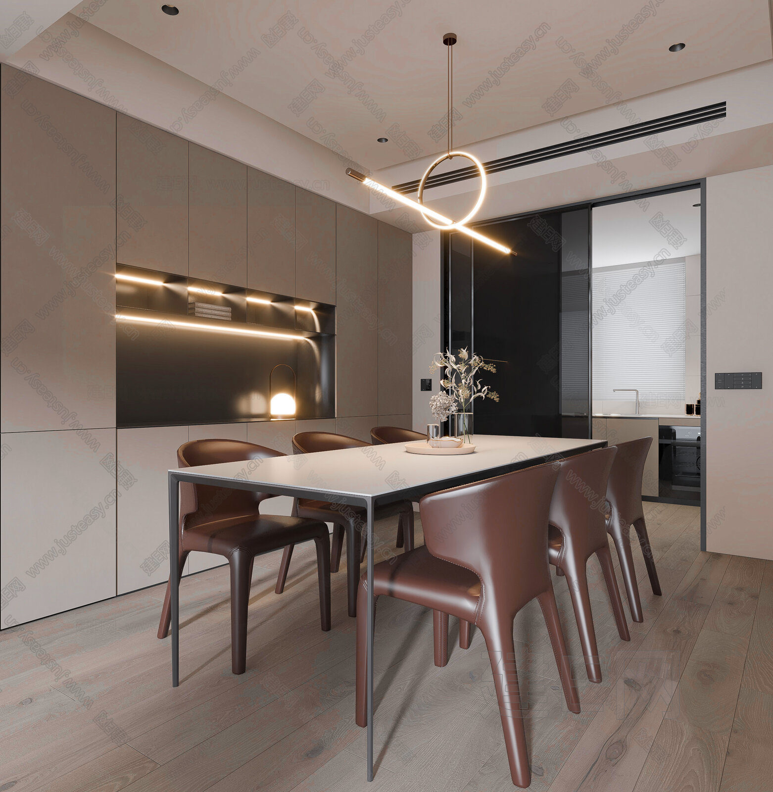 【现代餐厅3d模型】建e网_现代餐厅3d模型下载[ID:110451209]_打造3d现代餐厅模型免费下载平台