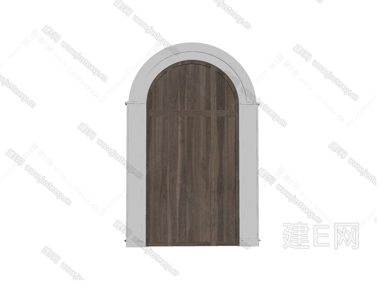 欧式拱形门造型模型SU模型下载[ID:107369132]_建E室内设计网