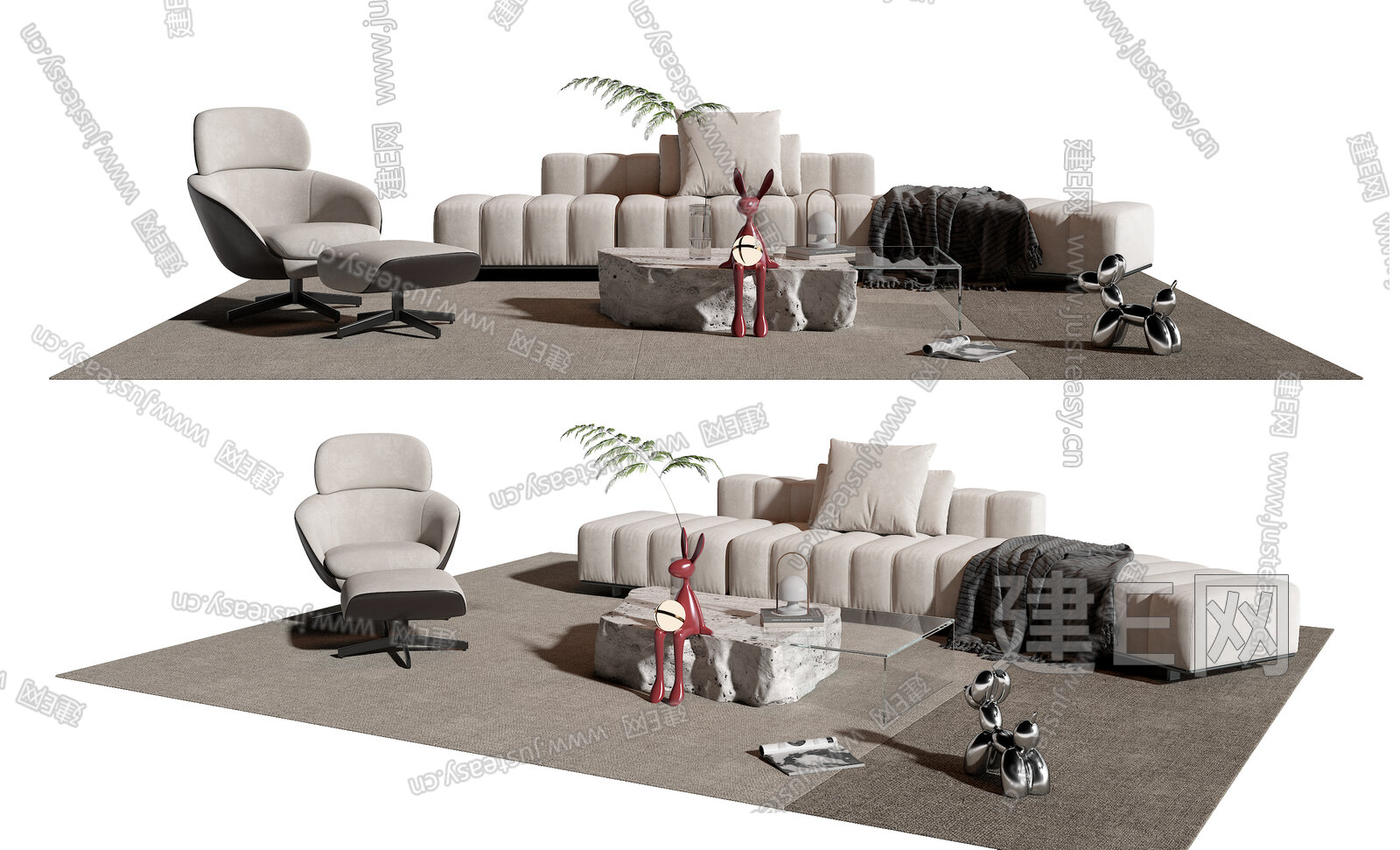 【Minotti 现代沙发茶几组合3d模型】建e网_Minotti 现代沙发茶几组合3d模型下载[ID:112941655]_打造 ...