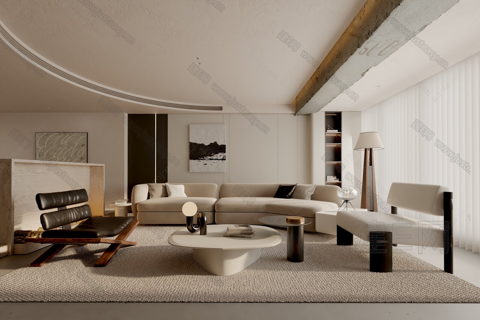 【现代客厅3d模型】建e网_现代客厅3d模型下载[ID:106192383]_打造3d现代客厅模型免费下载平台