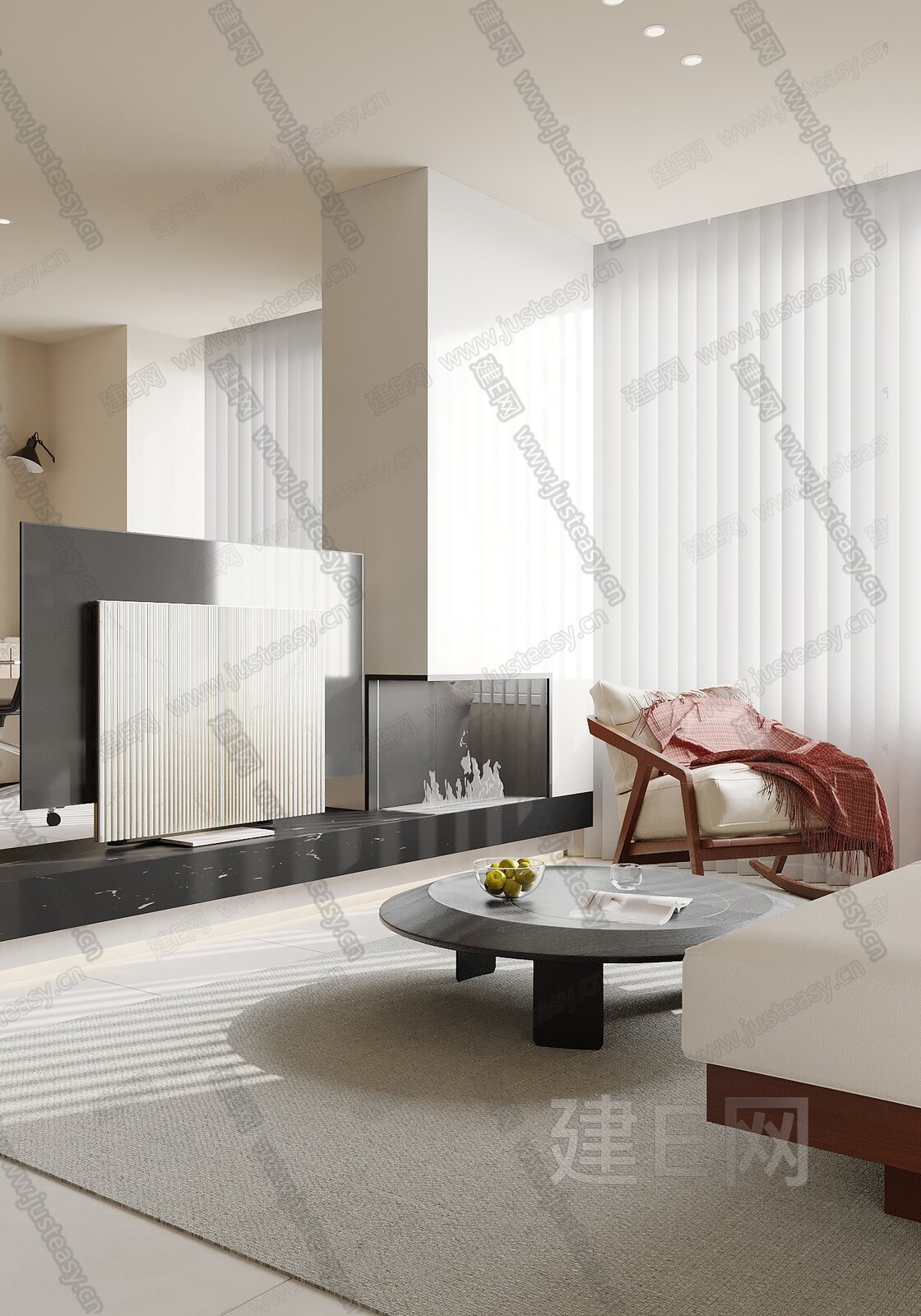 现代极简客餐厅模型SU模型下载[ID:115167866]_建e网su模型