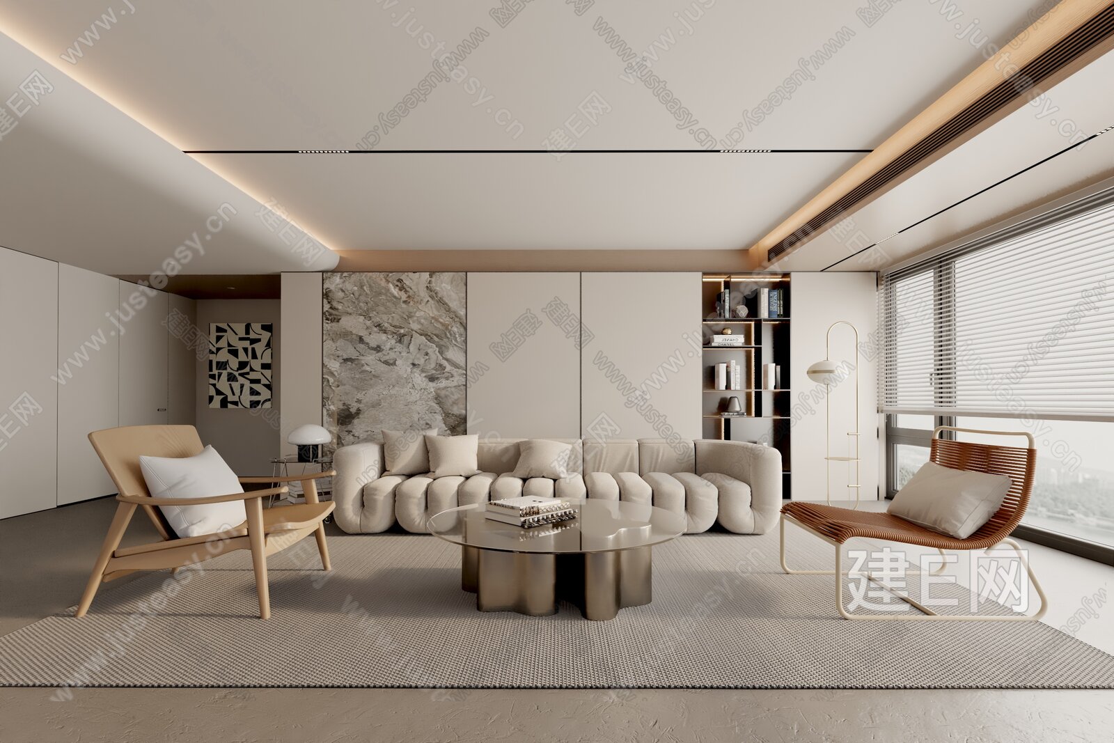 【现代客厅3d模型】建E网_现代客厅3d模型下载[ID:115629327]_打造3d现代客厅模型免费下载平台