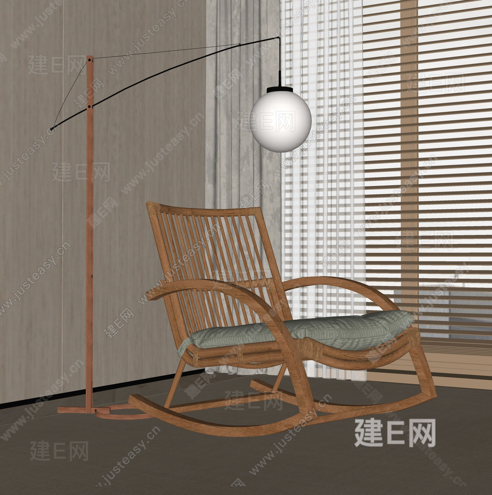 现代休闲椅模型SU模型下载[ID:117199519]_建E室内设计网