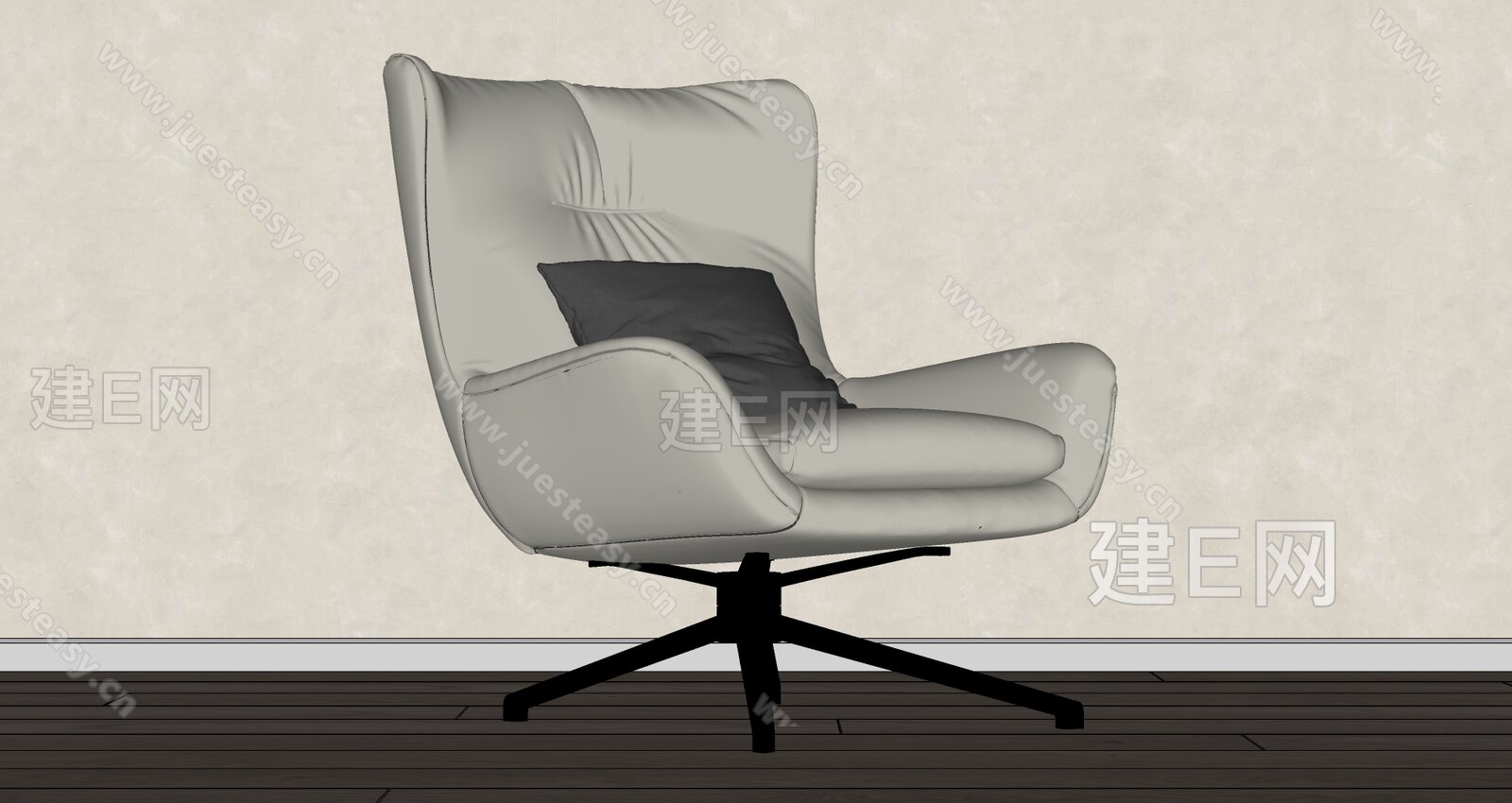 现代休闲椅模型SU模型下载[ID:109400787]_建E室内设计网