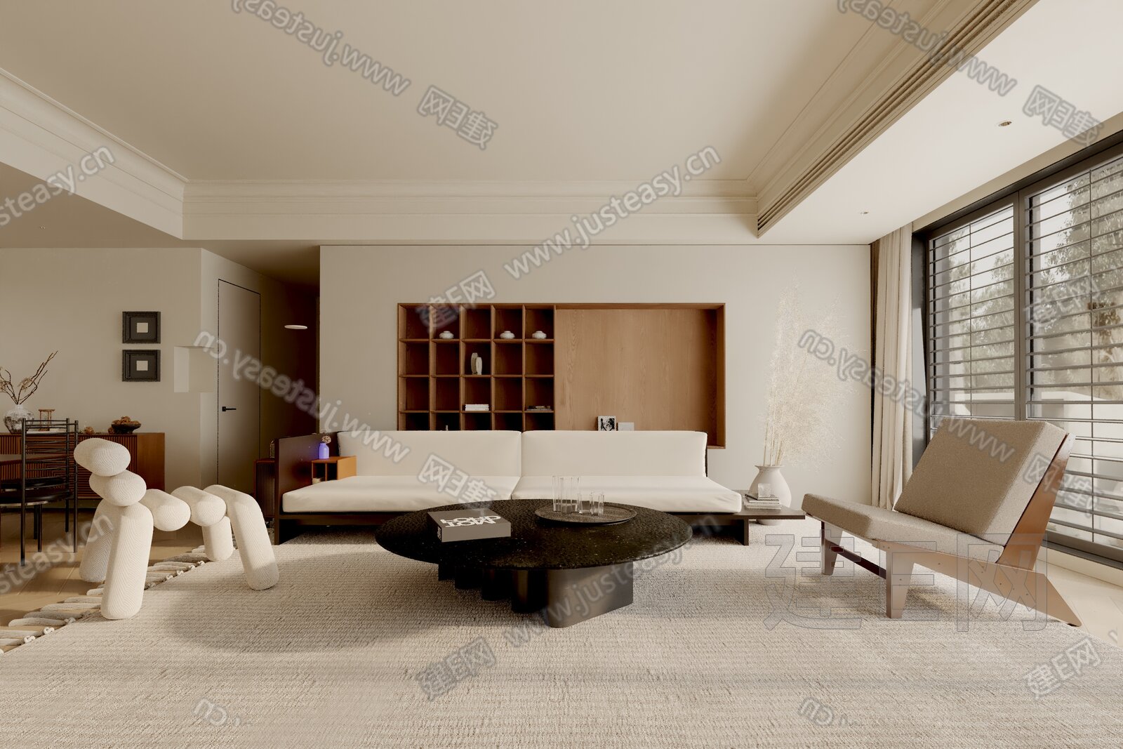 【现代客厅3d模型】建E网_现代客厅3d模型下载[ID:110124335]_打造3d现代客厅模型免费下载平台