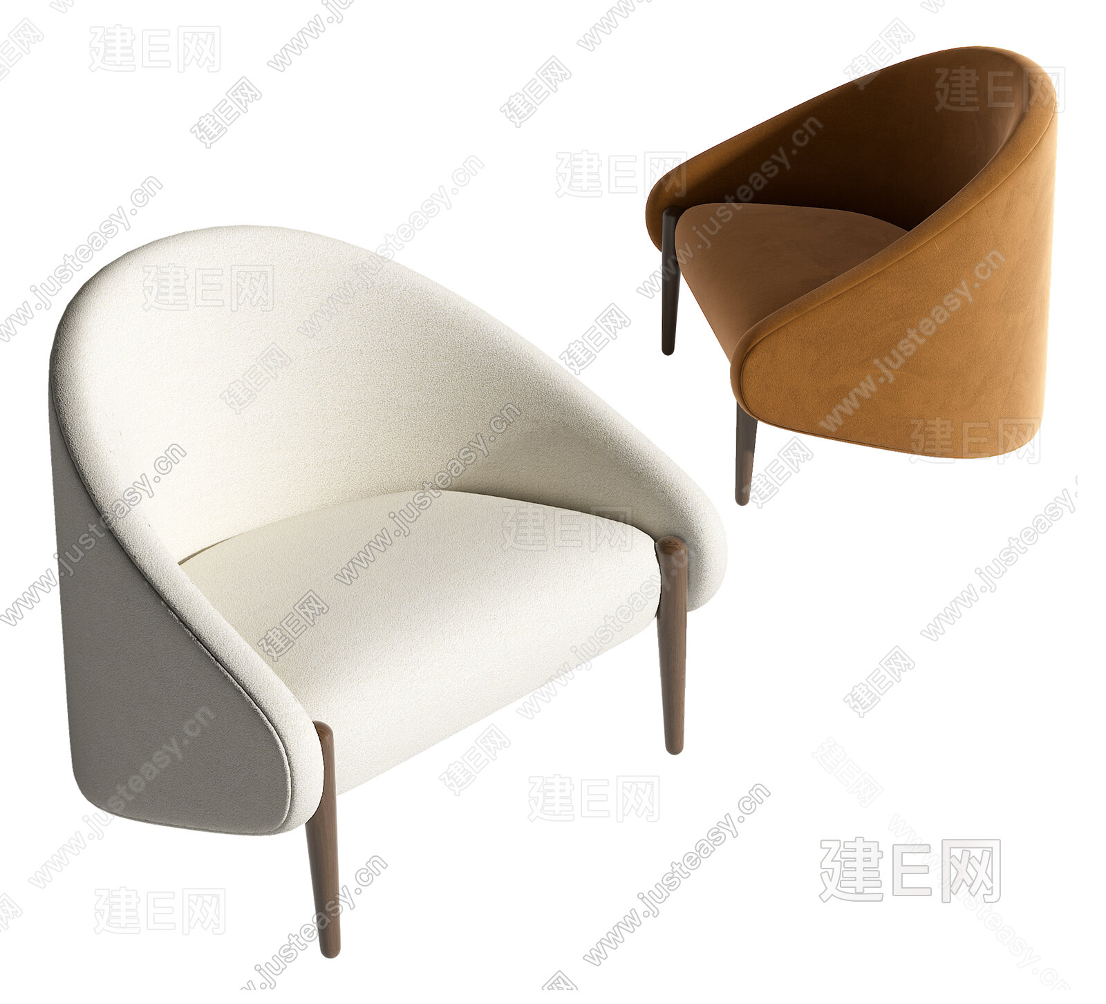 RocheBobois 现代休闲椅模型SU模型下载[ID:109073078]_建E室内设计网