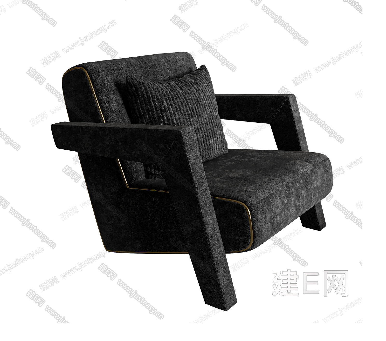 Arflex 现代休闲椅模型SU模型下载[ID:110056031]_建E室内设计网