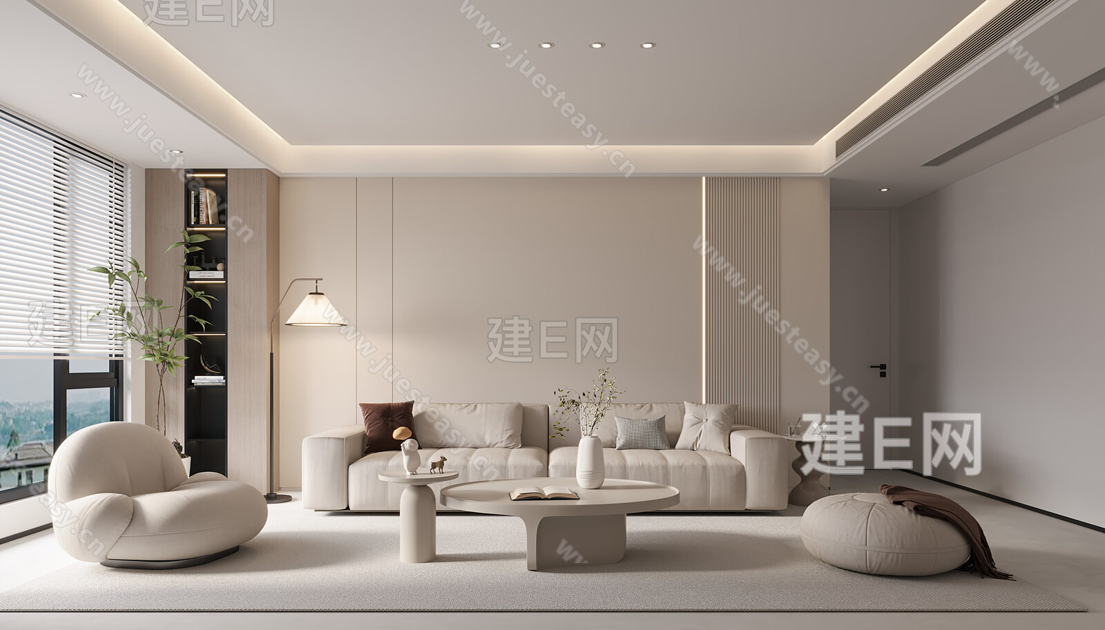 【现代客厅3d模型】建e网_现代客厅3d模型下载[ID:111435092]_打造3d现代客厅模型免费下载平台
