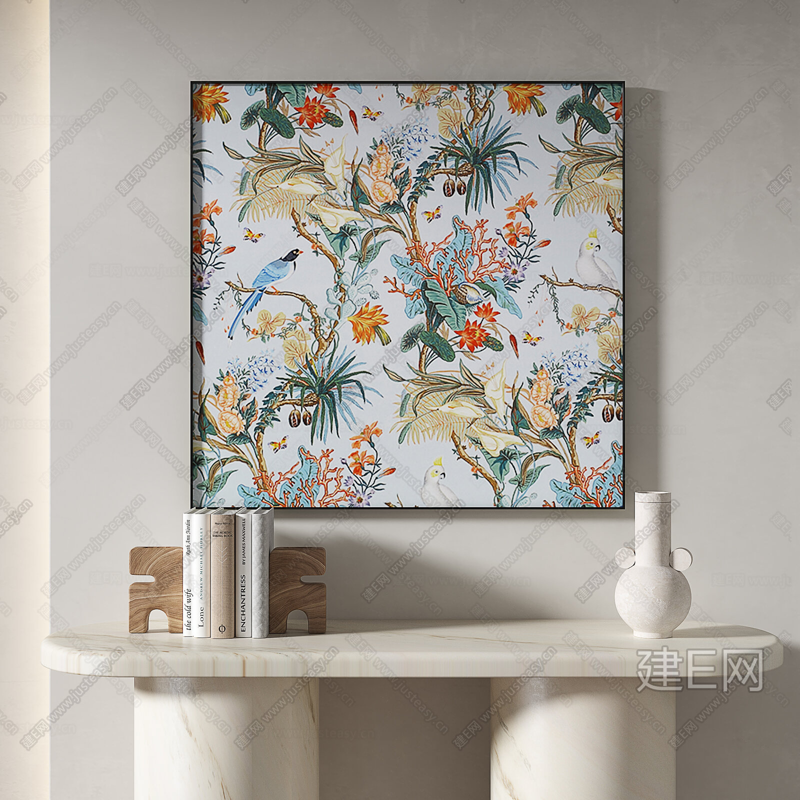 【现代中古装饰画3d模型】建E网_现代中古装饰画3d模型下载[ID:108026932]_打造3d现代中古装饰画模型免费下载平台