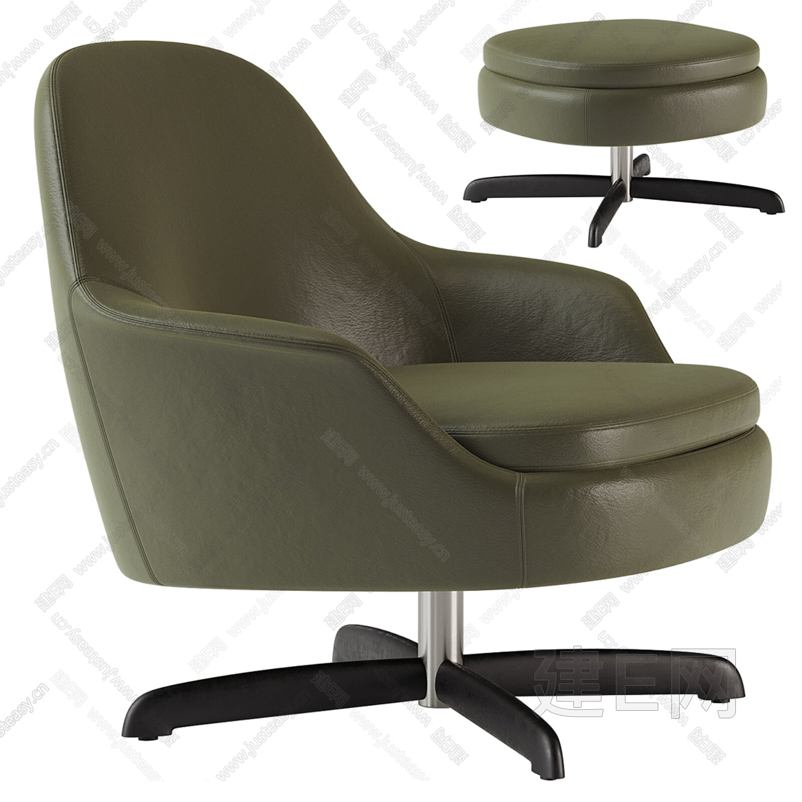米洛提 Minotti 休闲椅模型SU模型下载[ID:103896359]_建e网su模型