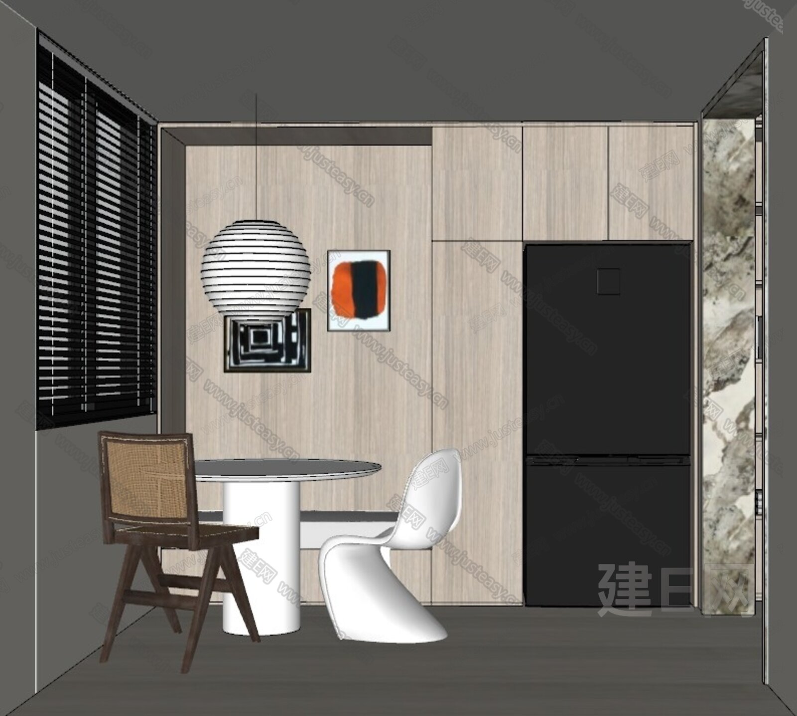 现代家装模型SU模型下载[ID:117199999]_建e网su模型