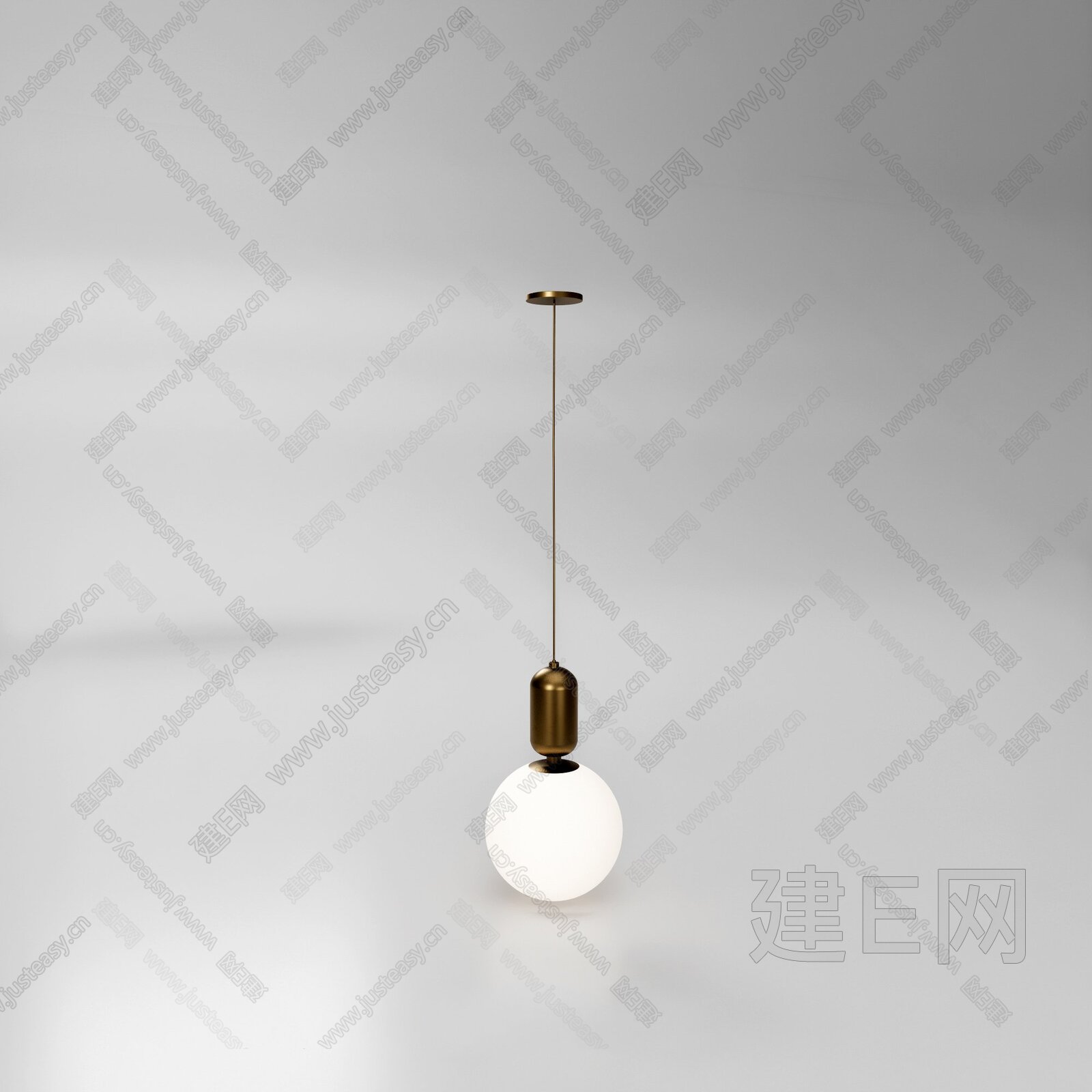 球形吊灯模型SU模型下载[ID:112284766]_建e网su模型