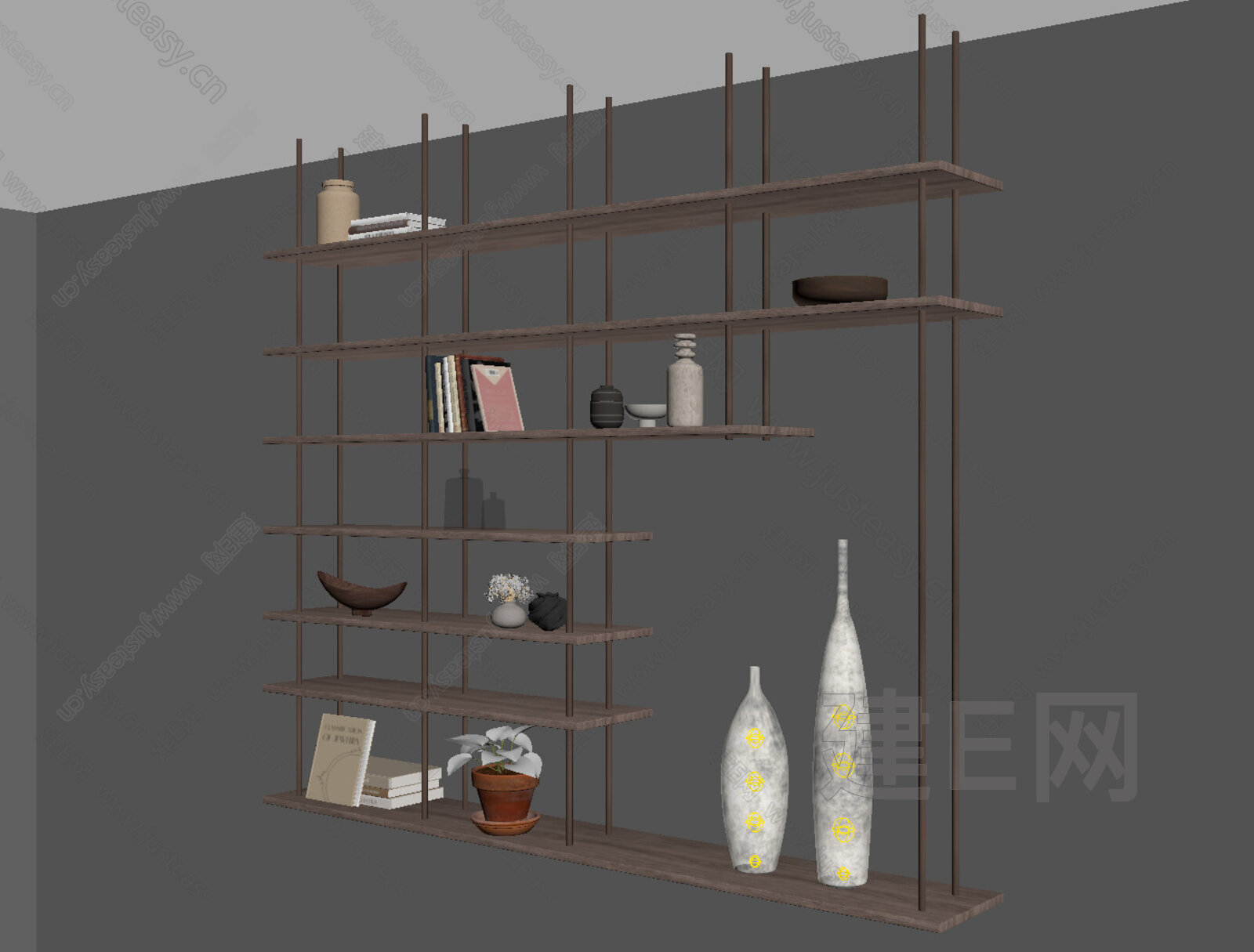 现代实木吊柜 模型SU模型下载[ID:101537767]_建e网su模型