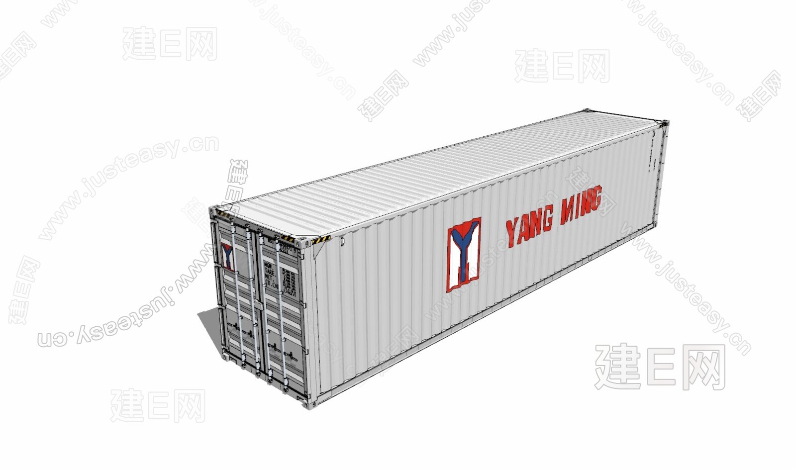 现代集装箱活动房模型SU模型下载[ID:104028077]_建e网su模型