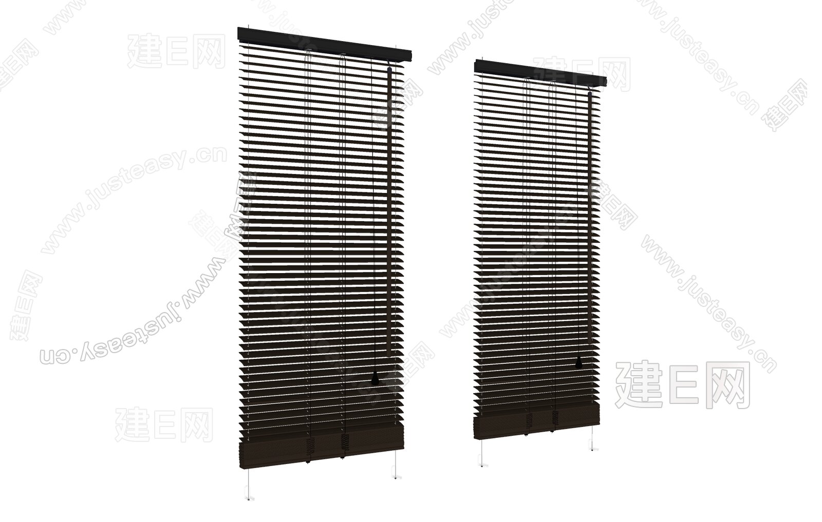 窗帘竹帘 百叶帘 模型SU模型下载[ID:115300226]_建e网su模型