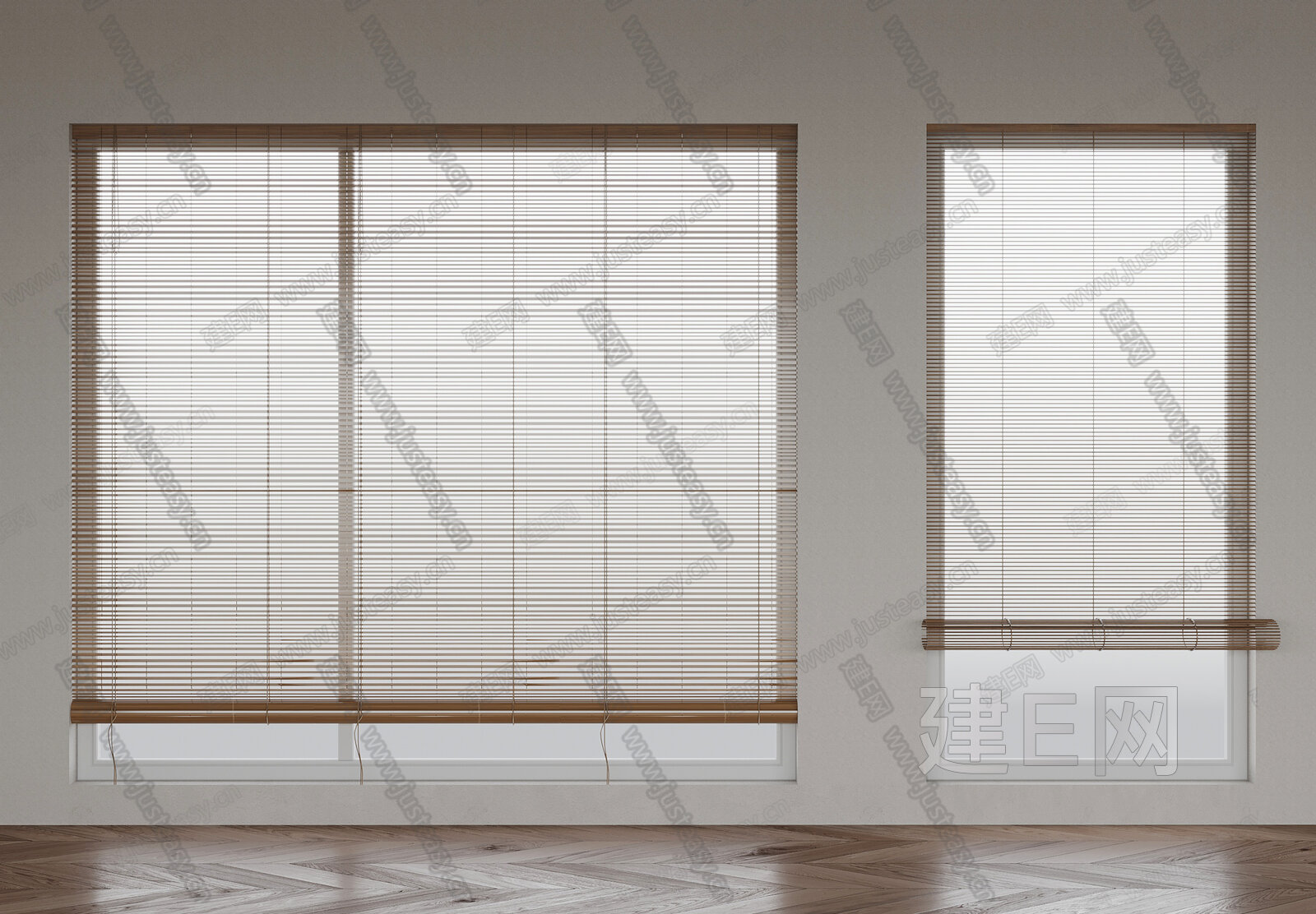 现代竹帘模型SU模型下载[ID:115627888]_建e网su模型