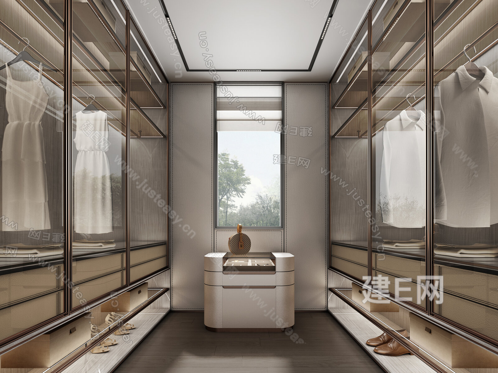 Minotti 米洛提现代衣帽间 模型SU模型下载[ID:110712596]_建e网su模型
