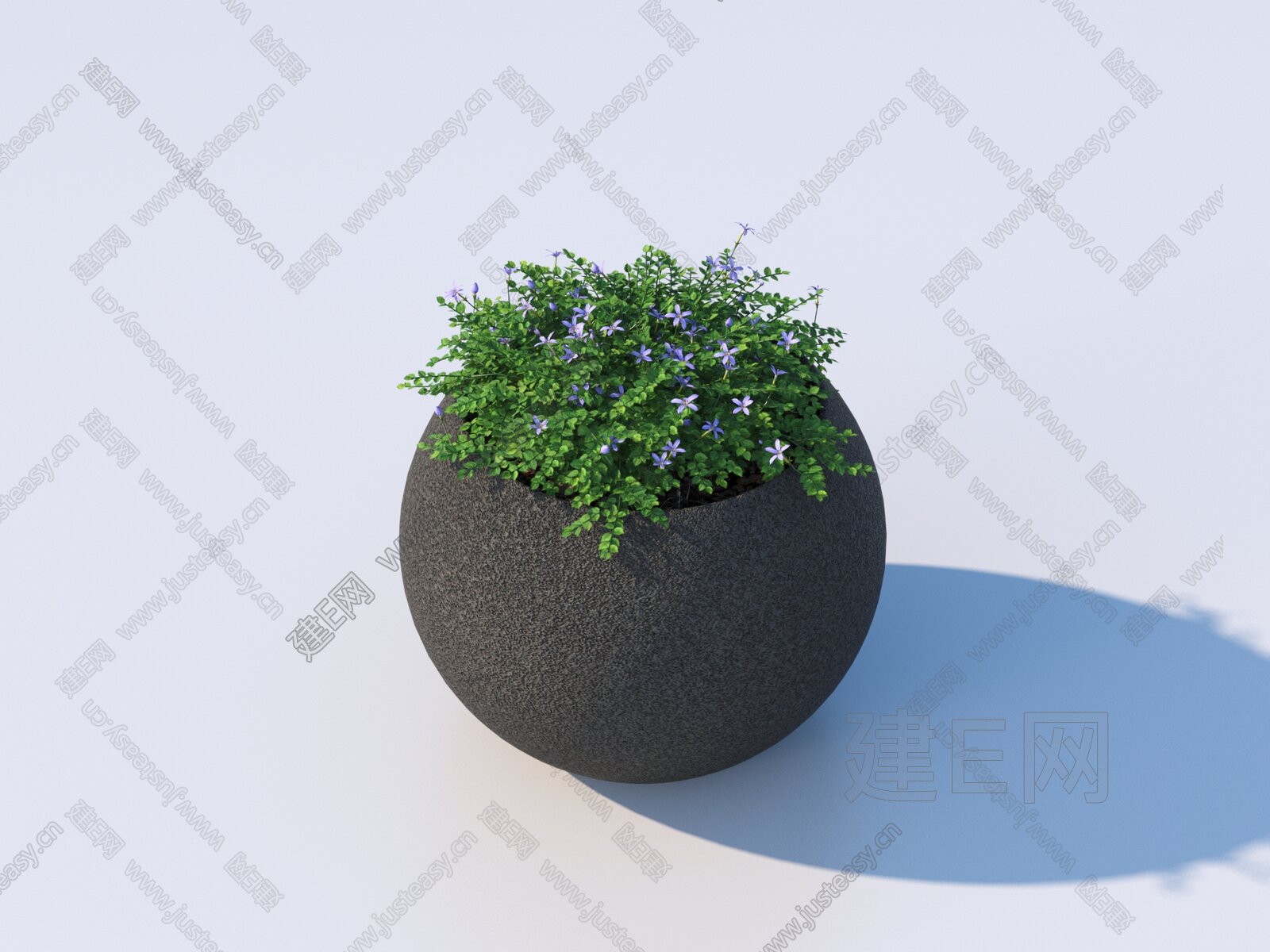 花盆 盆栽 绿植 植物模型SU模型下载[ID:110712567]_建e网su模型