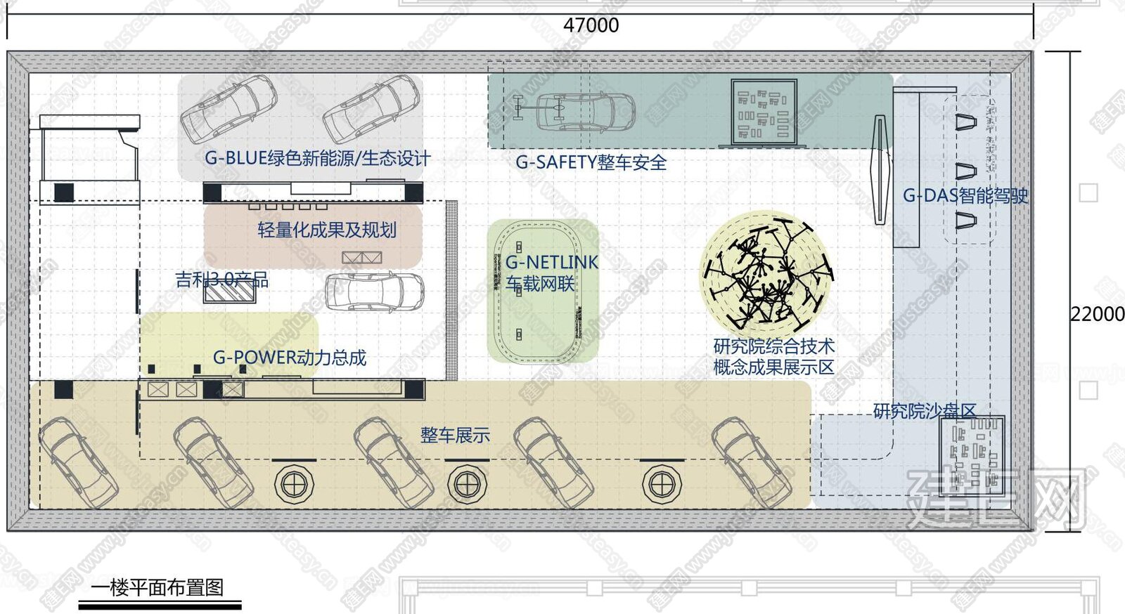 吉利汽车新研发设计和试验中心展厅