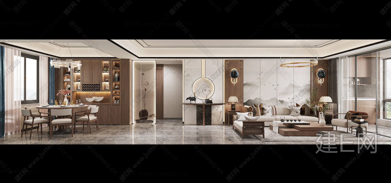 新中式高端家居|CAD施工图+效果图施工图下载_施工图新中式高端家居|CAD施工图+效果图下载_施工图新中式高端家居|CAD施工图+效果图免费 ...