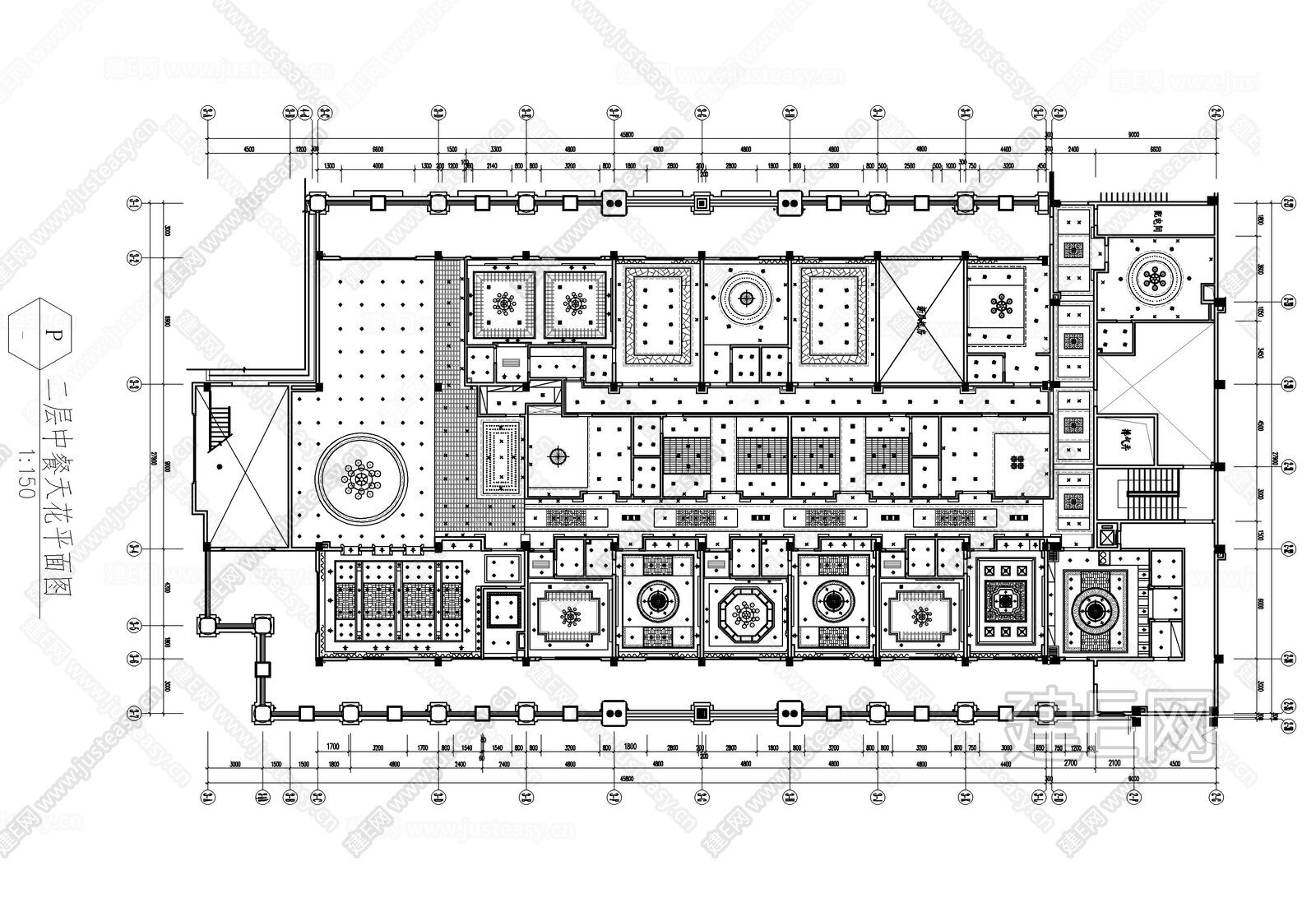 1500㎡中餐厅|CAD施工图施工图下载_施工图1500㎡中餐厅|CAD施工图下载_施工图1500㎡中餐厅|CAD施工图免费下载_建E室内设计网