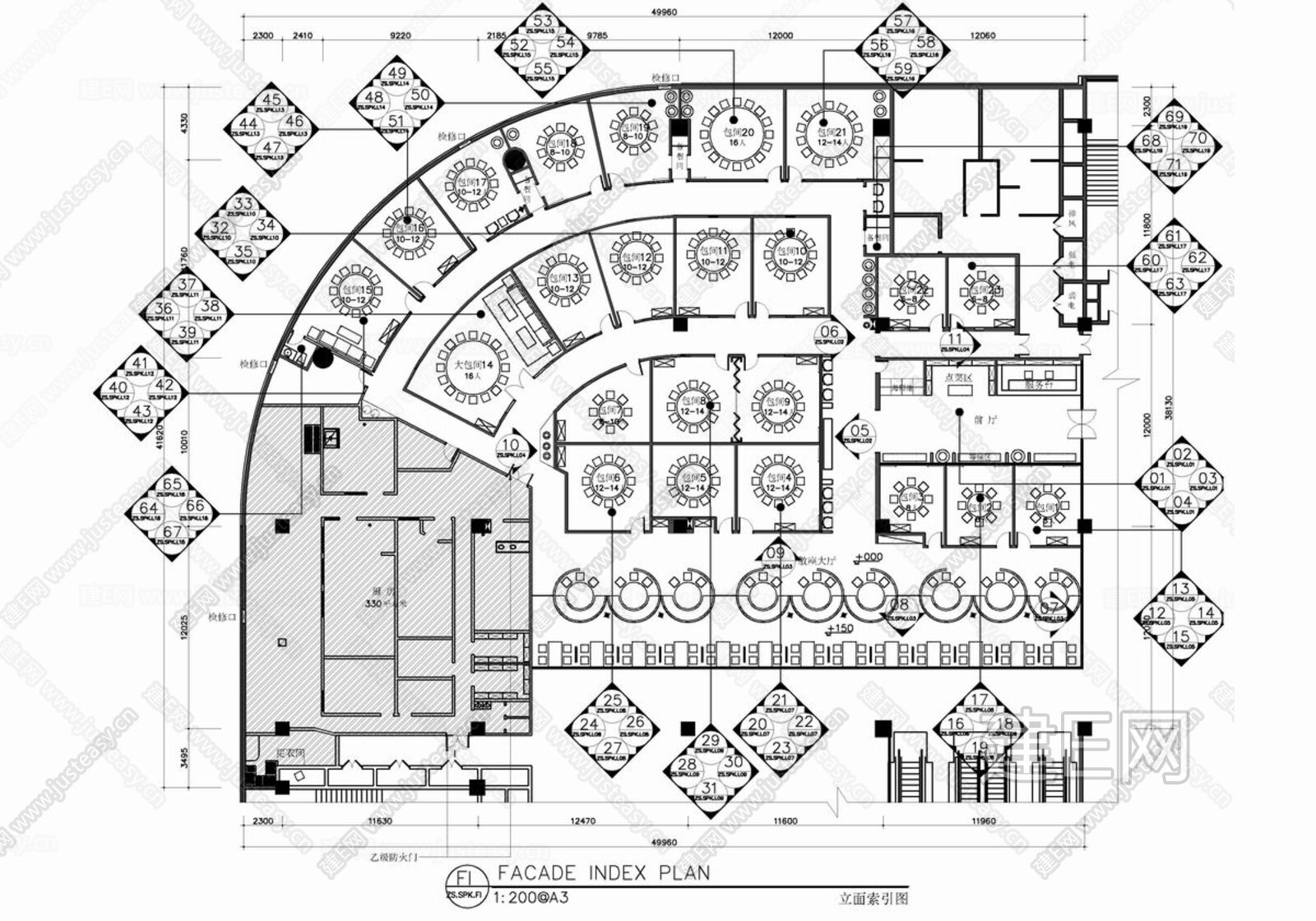 1800㎡中餐厅|CAD施工图+效果图施工图下载_施工图1800㎡中餐厅|CAD施工图+效果图下载_施工图1800㎡中餐厅|CAD施工图+效果 ...