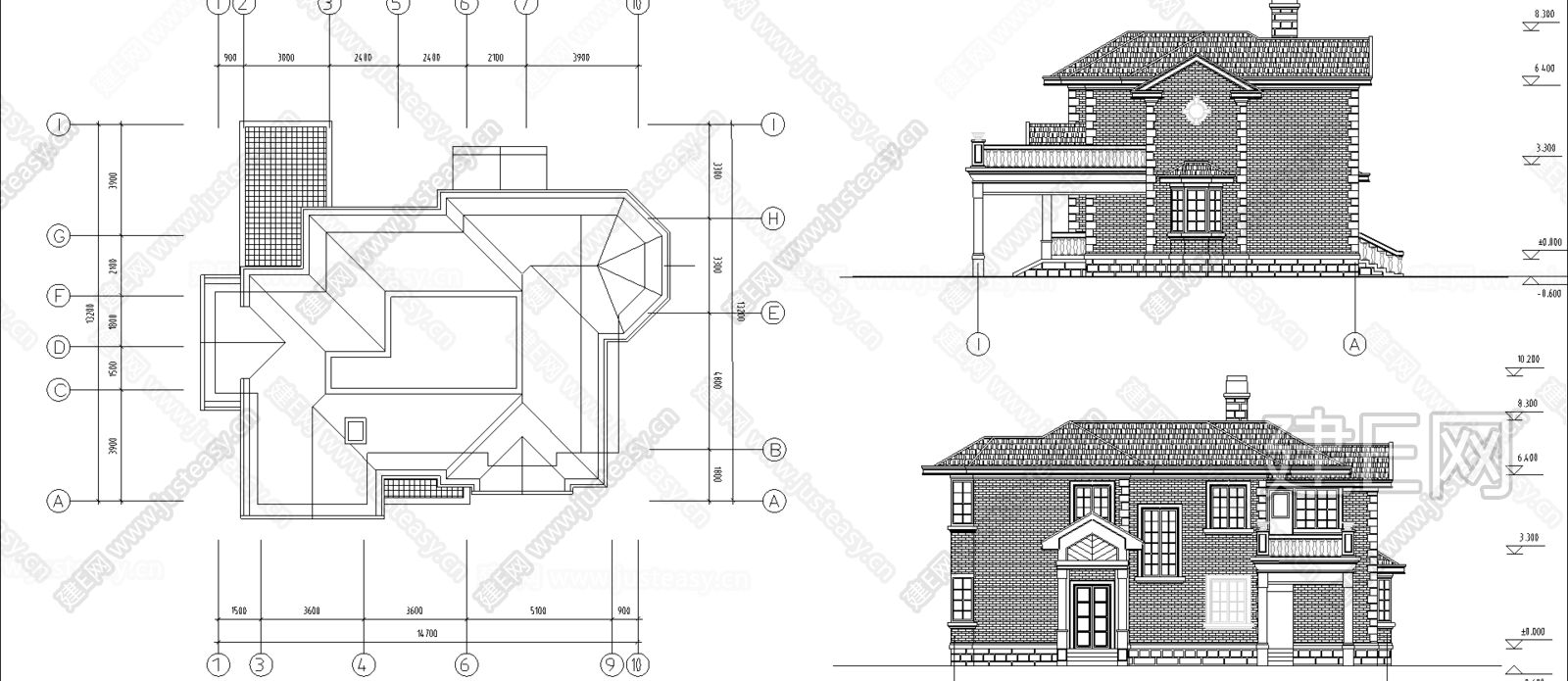 现代风格住宅|CAD施工图施工图下载_施工图现代风格住宅|CAD施工图下载_施工图现代风格住宅|CAD施工图免费下载_建E室内设计网