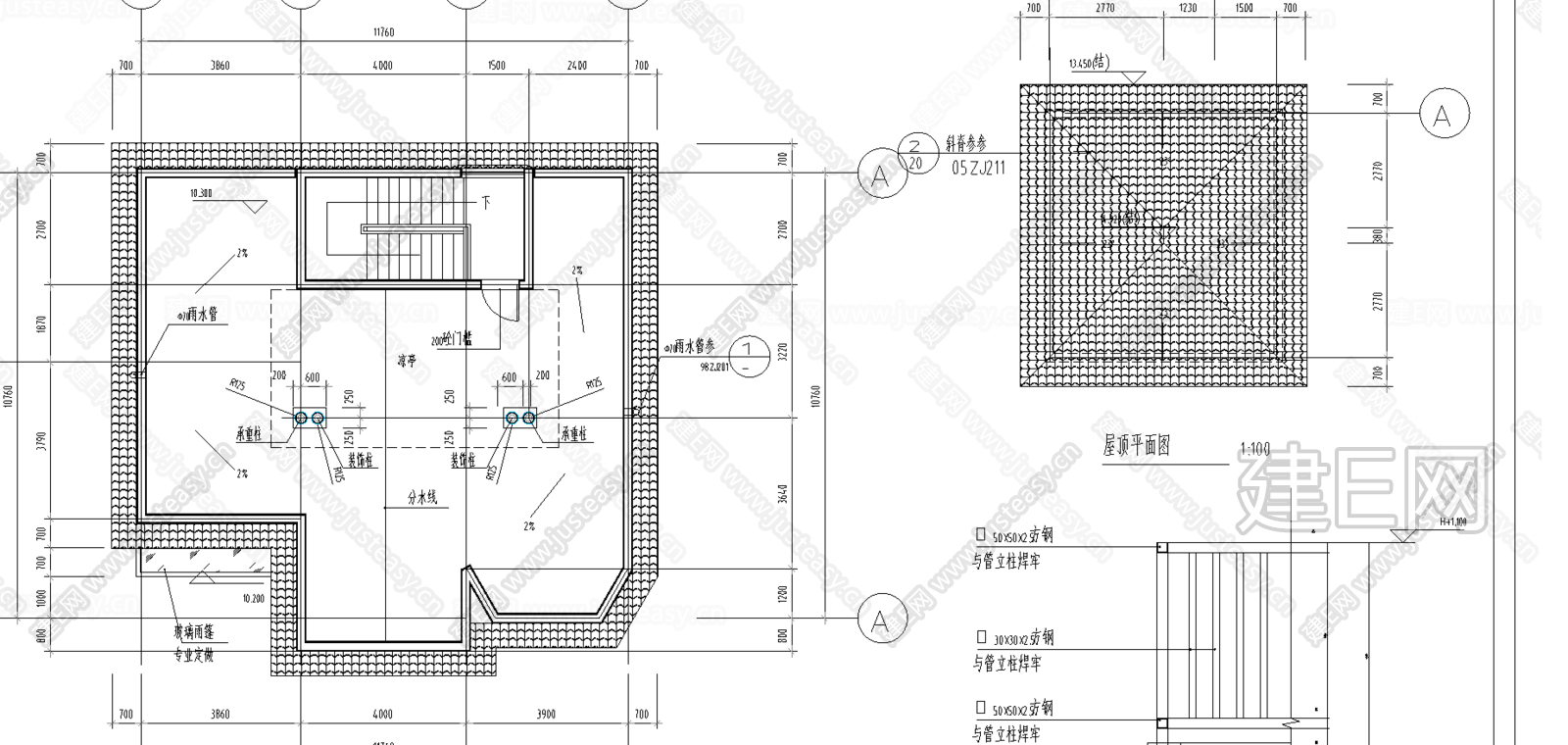 别墅建筑结构图纸|CAD施工图施工图下载_施工图别墅建筑结构图纸|CAD施工图下载_[ID:115687603]_施工图别墅建筑结构图纸 ...