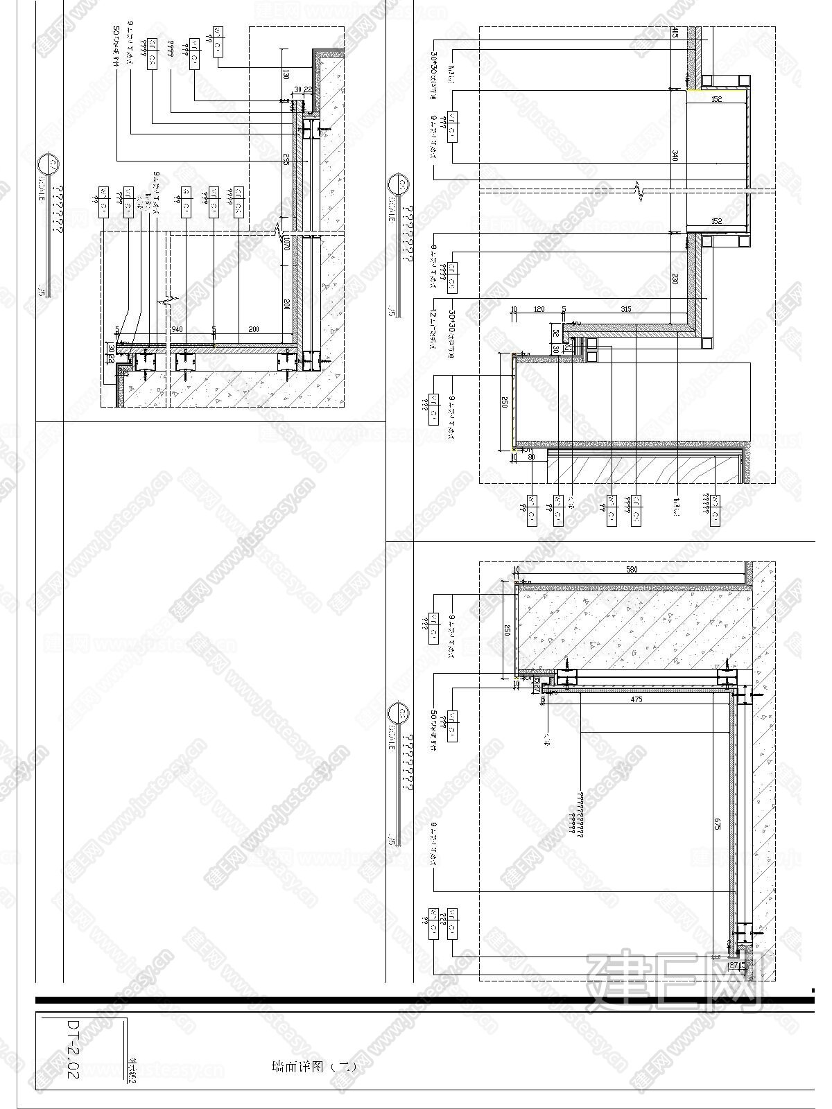 墙面节点|CAD施工图施工图下载_施工图墙面节点|CAD施工图下载_[ID:115818533]_施工图墙面节点|CAD施工图免费下载_建E室内设计网