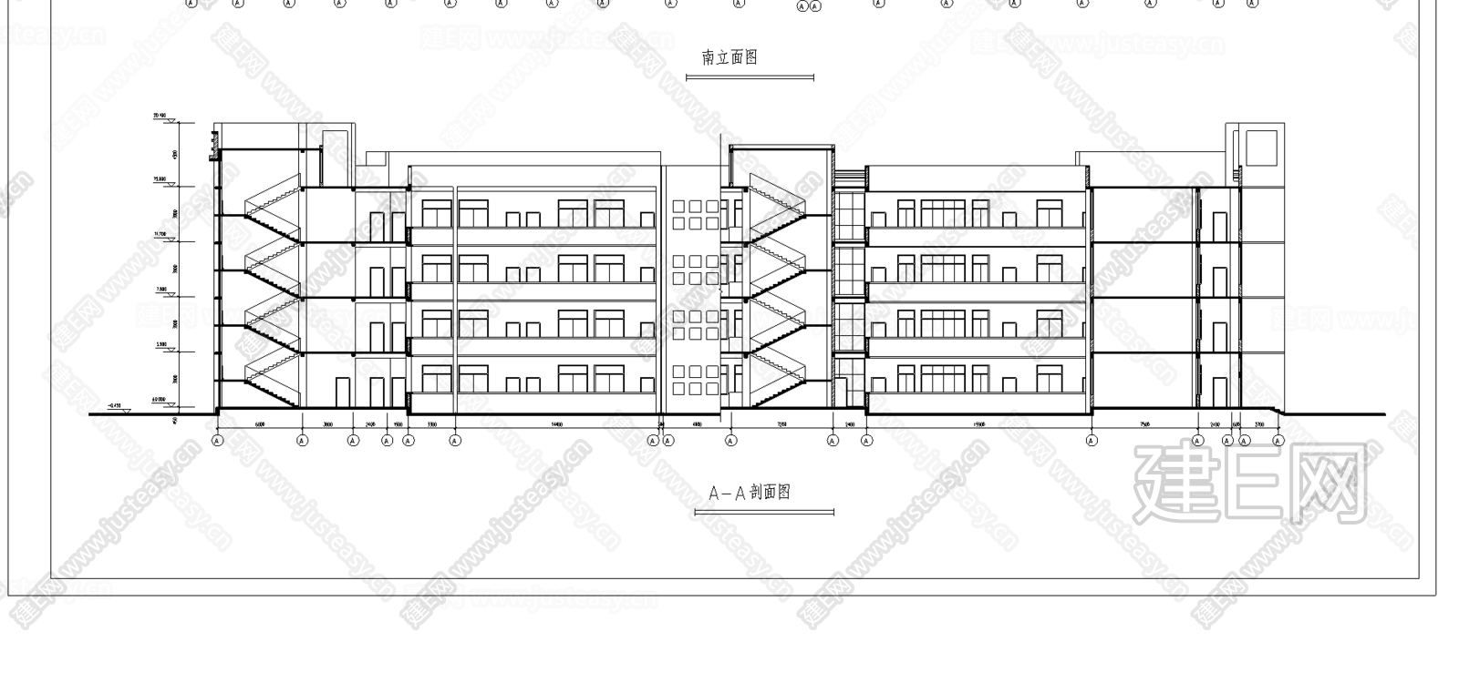 中学教学楼方案图|CAD施工图施工图下载_施工图中学教学楼方案图|CAD施工图下载_施工图中学教学楼方案图|CAD施工图免费下载_建E室内设计网