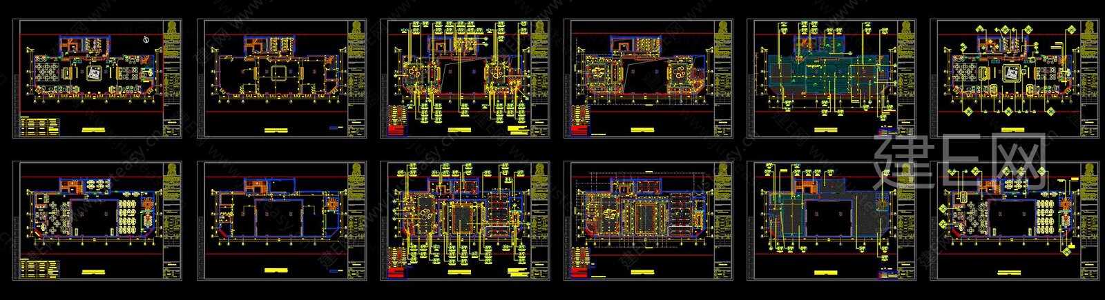 售楼处|CAD施工图CAD施工图下载[ID:116211761]_建e施工图