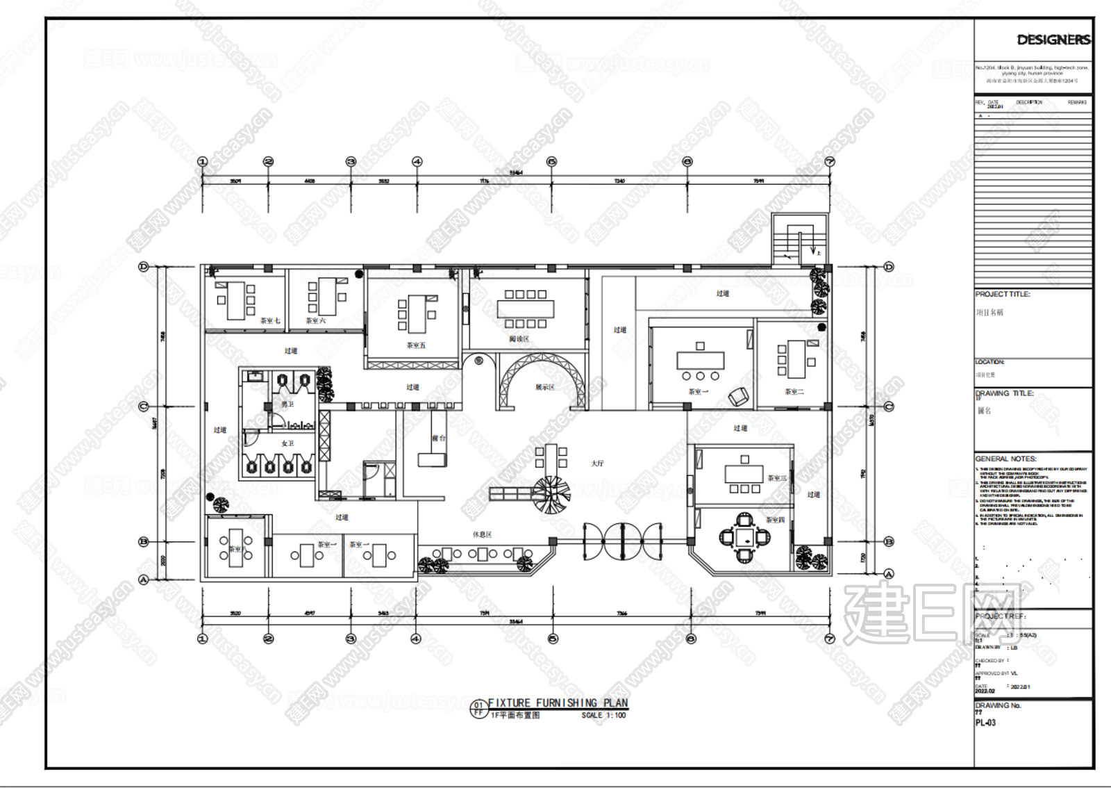 禅意茶室|CAD施工图施工图下载_施工图禅意茶室|CAD施工图下载_施工图禅意茶室|CAD施工图免费下载_建E室内设计网