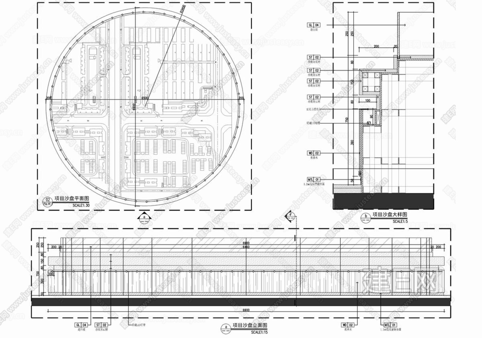900㎡售楼处|CAD施工图施工图下载_施工图900㎡售楼处|CAD施工图下载_施工图900㎡售楼处|CAD施工图免费下载_建E室内设计网
