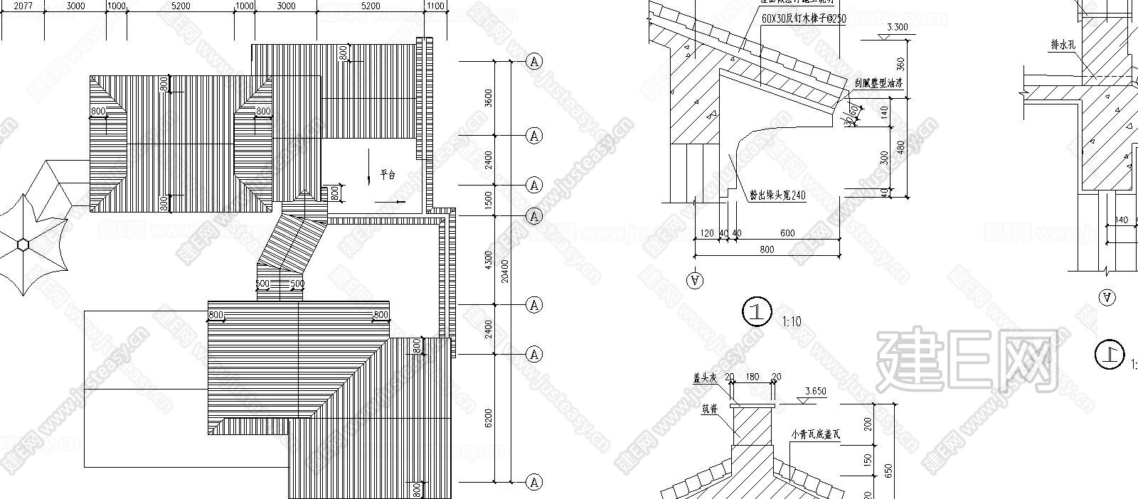三套古建别墅建筑图|CAD施工图施工图下载_施工图三套古建别墅建筑图|CAD施工图下载_施工图三套古建别墅建筑图|CAD施工图免费下载_建E室内设计网