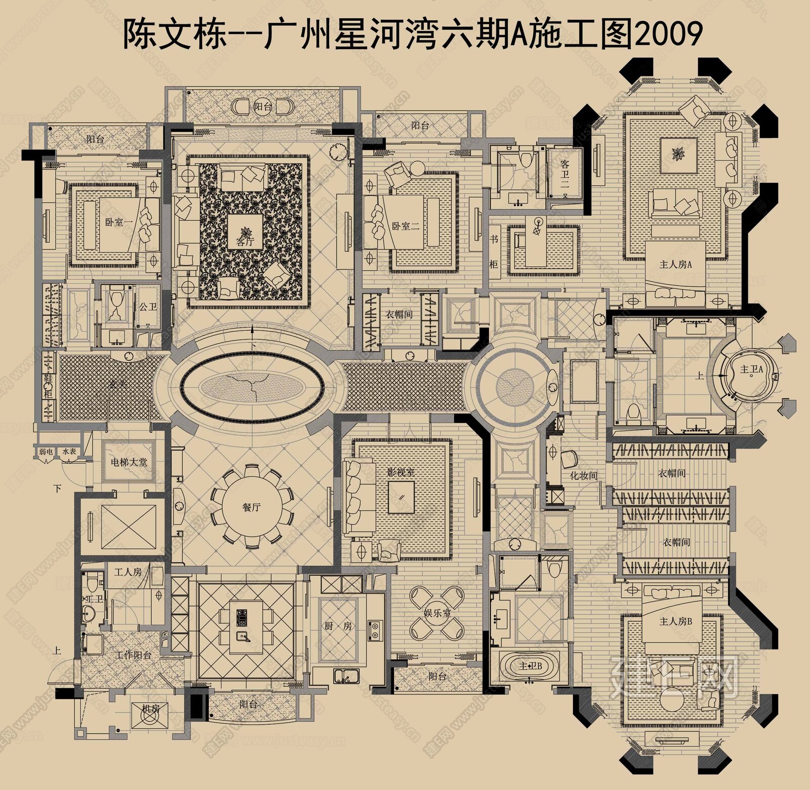 案例别墅套房|CAD施工图施工图下载_施工图案例别墅套房|CAD施工图下载_施工图案例别墅套房|CAD施工图免费下载_建E室内设计网